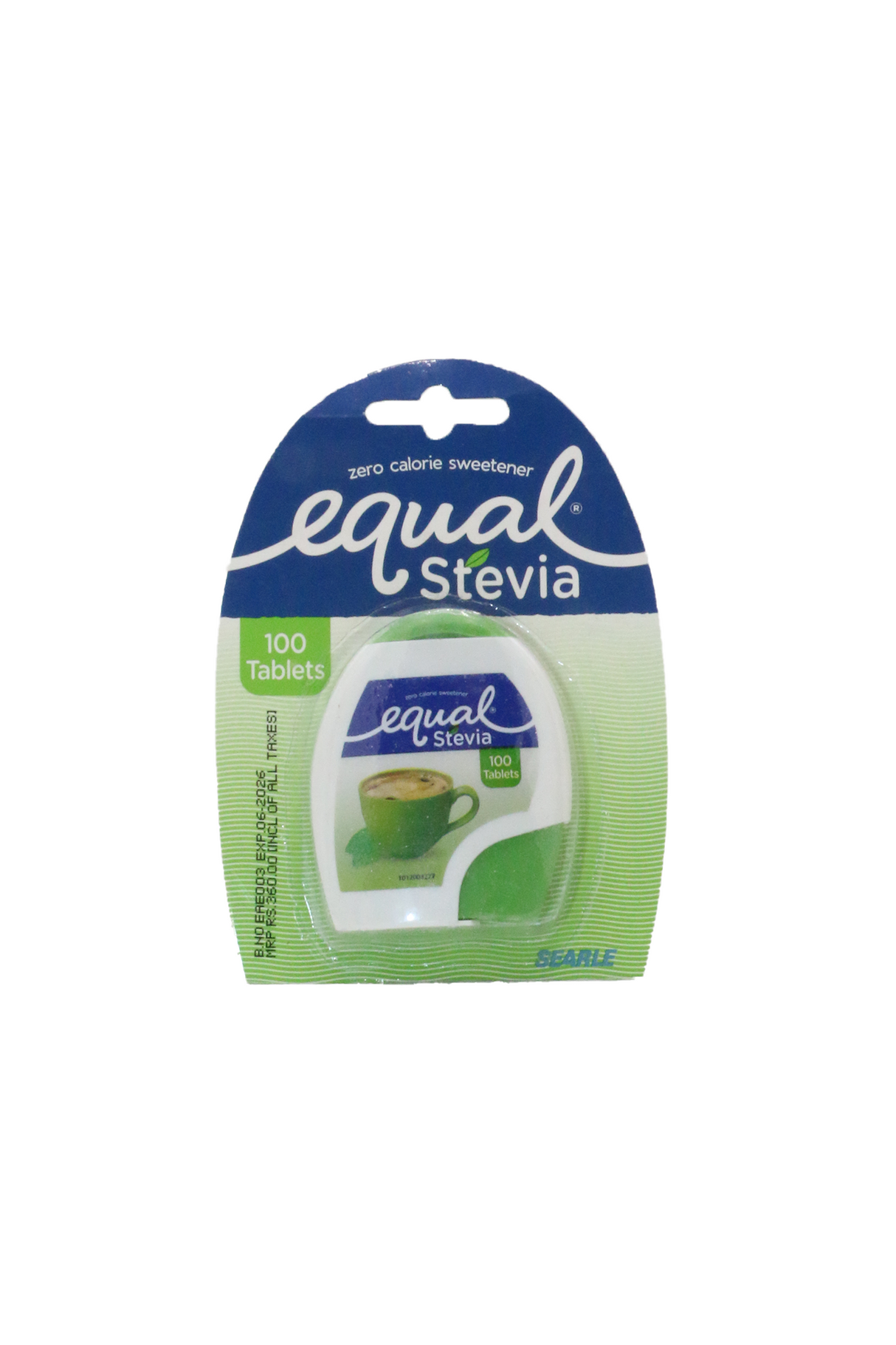 equal stevia zero calorie sweetener 100 tablets