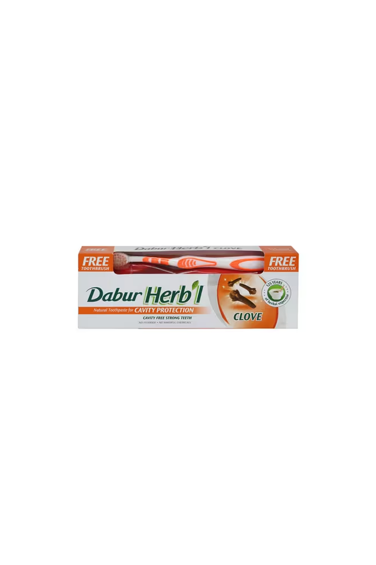 dabur herb toothpaste & brush clove 150g