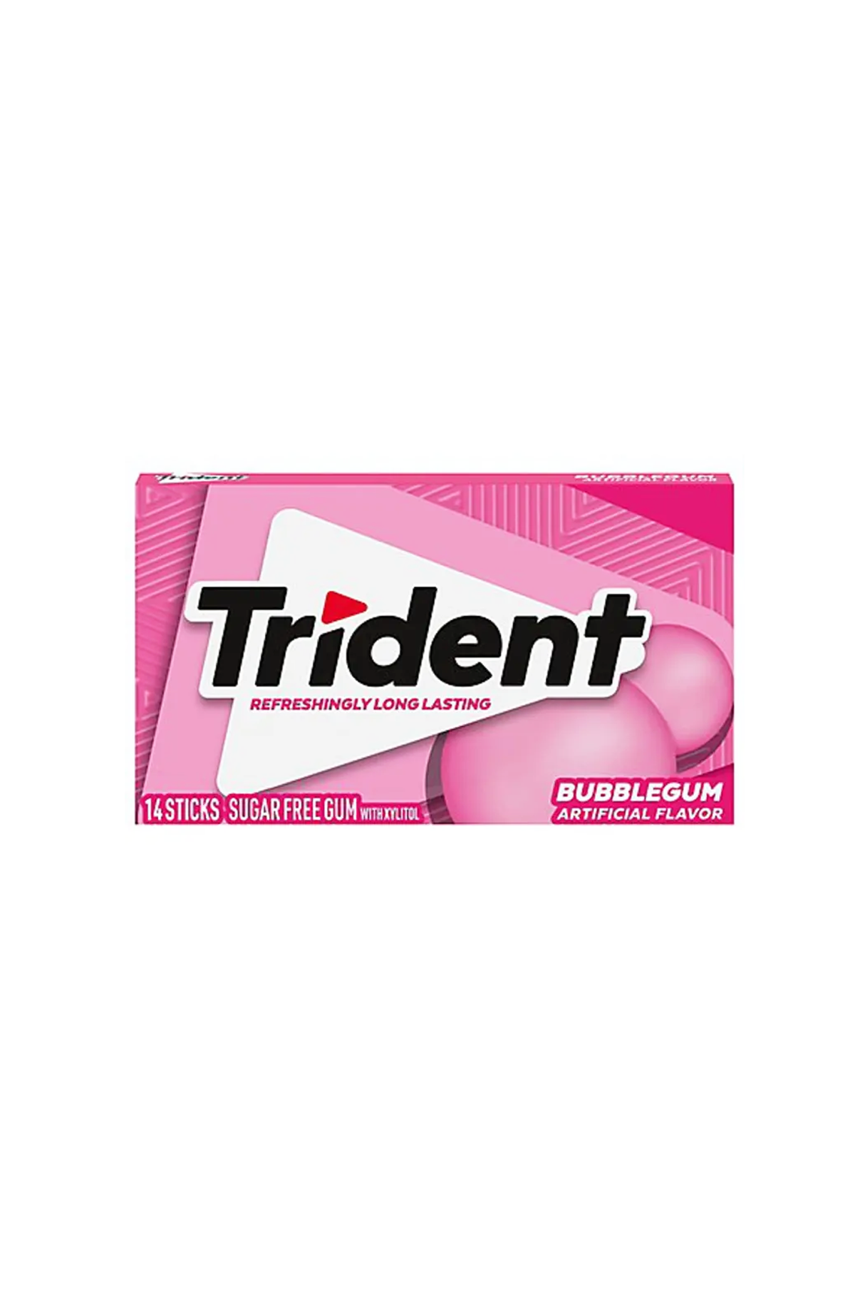 trident gum bubblegum 14 sticks 26.6g