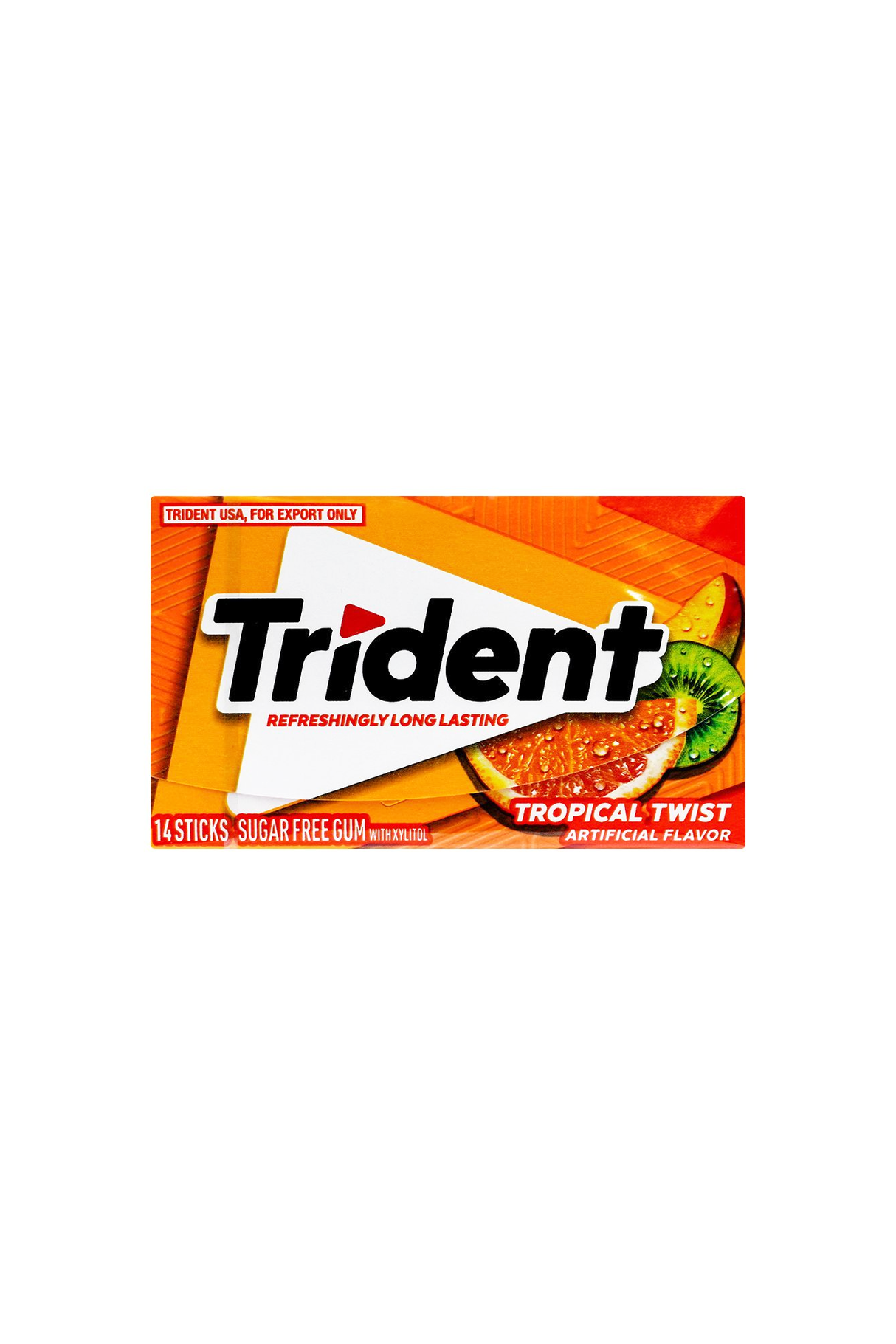 trident gum tropical twist 14 sticks 26.6g usa