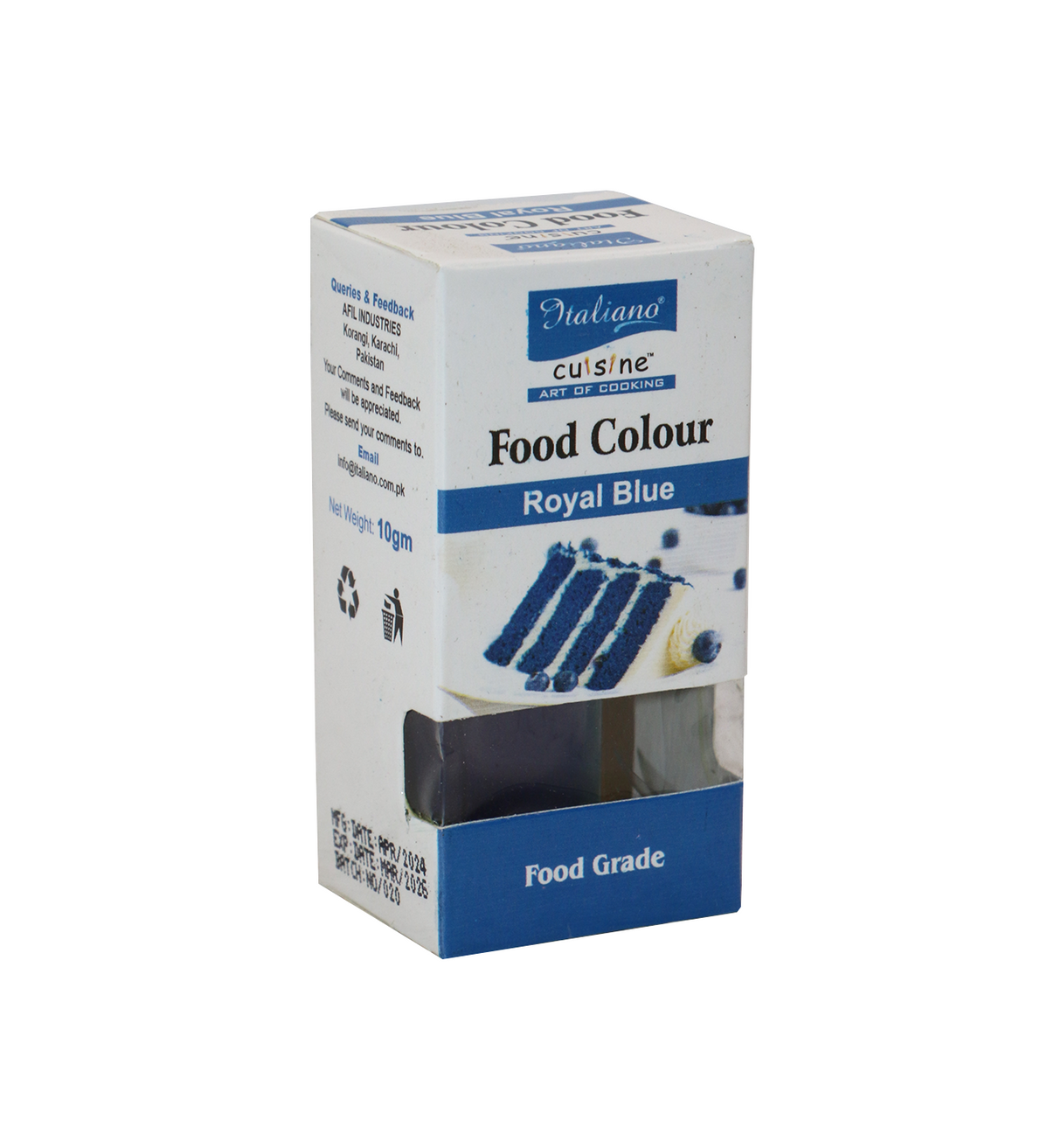 italiano food colour royal blue 10g