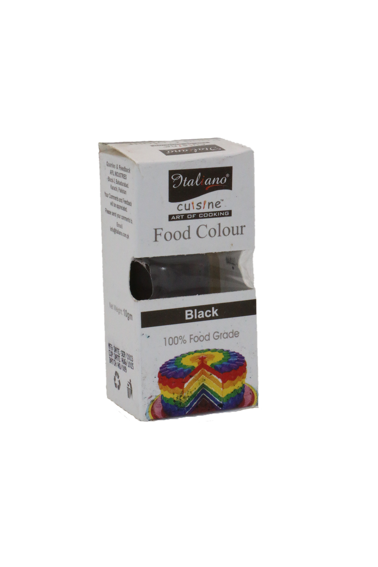 italiano food colour black 10g
