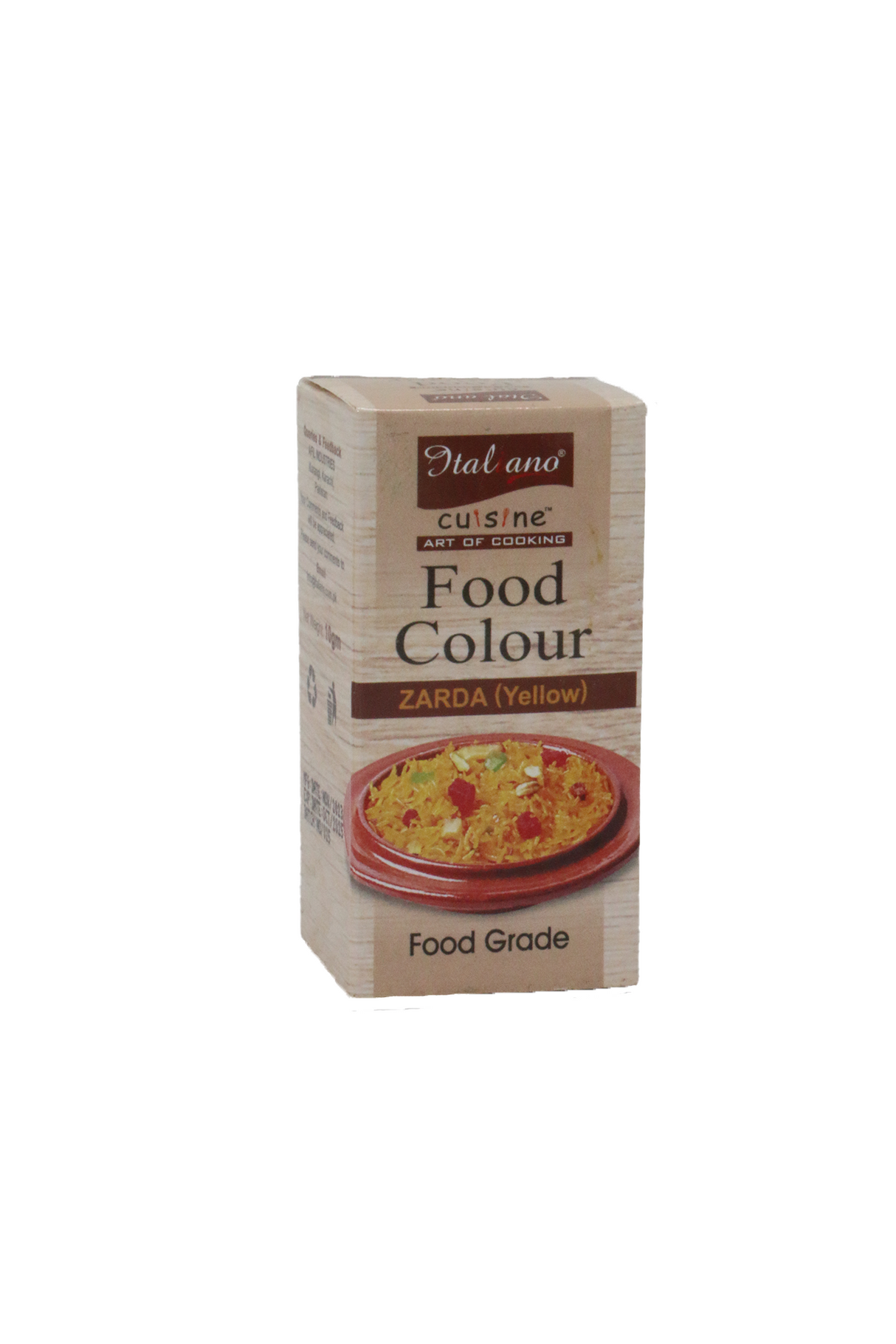 italiano food colour zarda yellow 10g