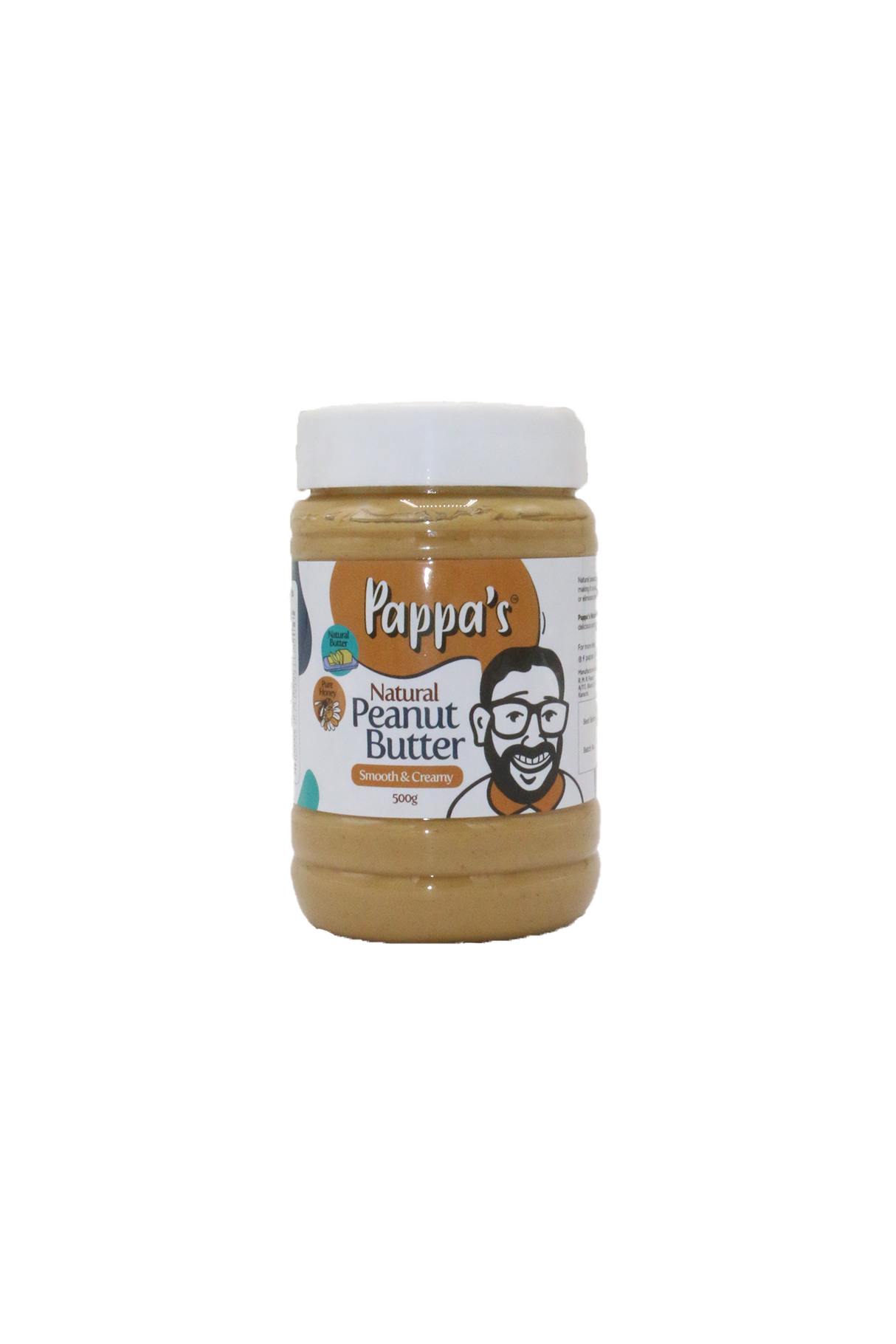 pappas natural peanut butter chunky&crunchy 500g