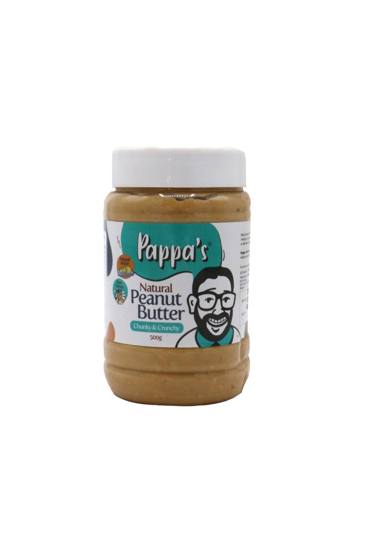 pappas natural peanut butter smooth&creamy 500g