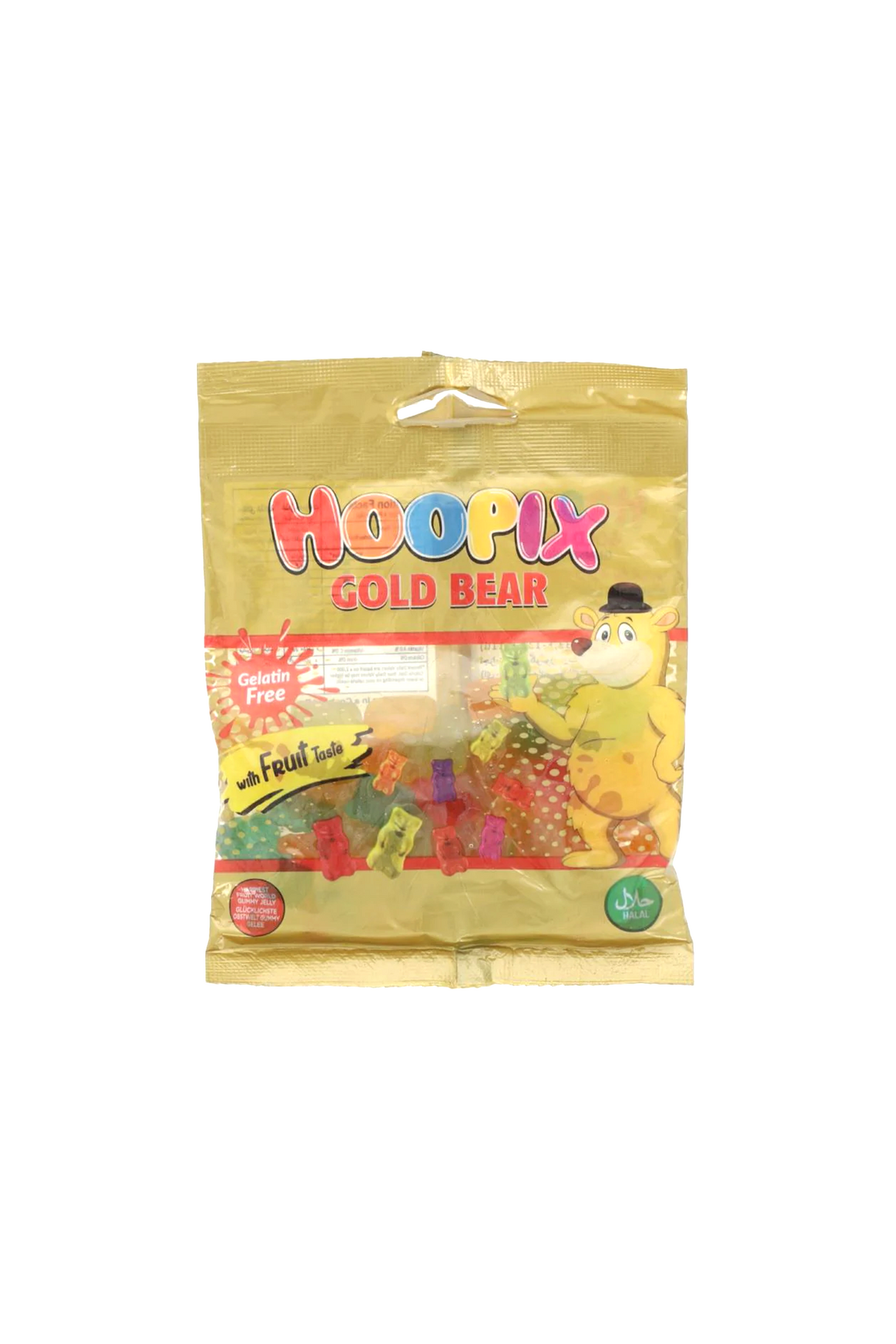 hoopix jelly gold bear 90g