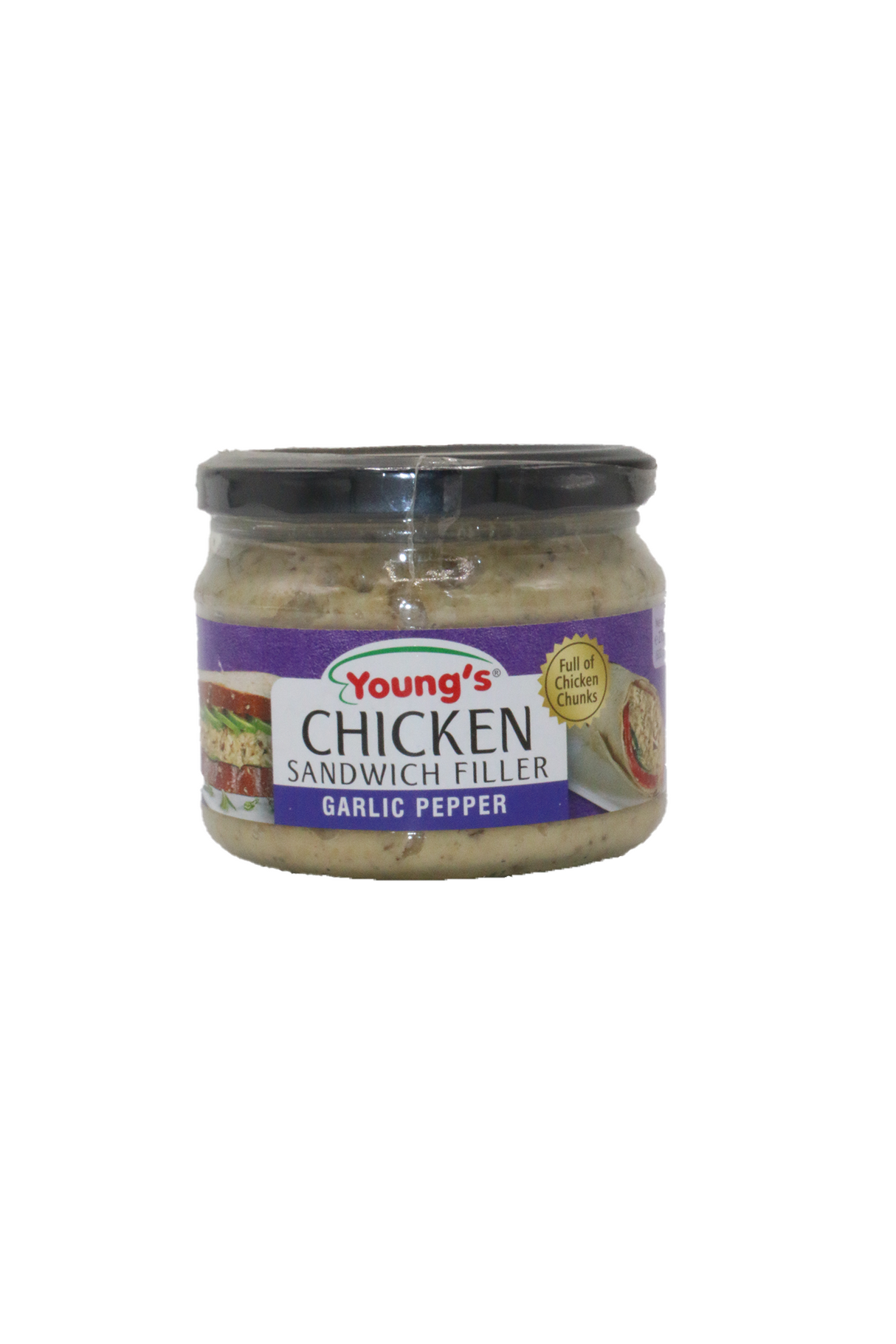 youngs chicken sandwich filler garlic pepper 275g