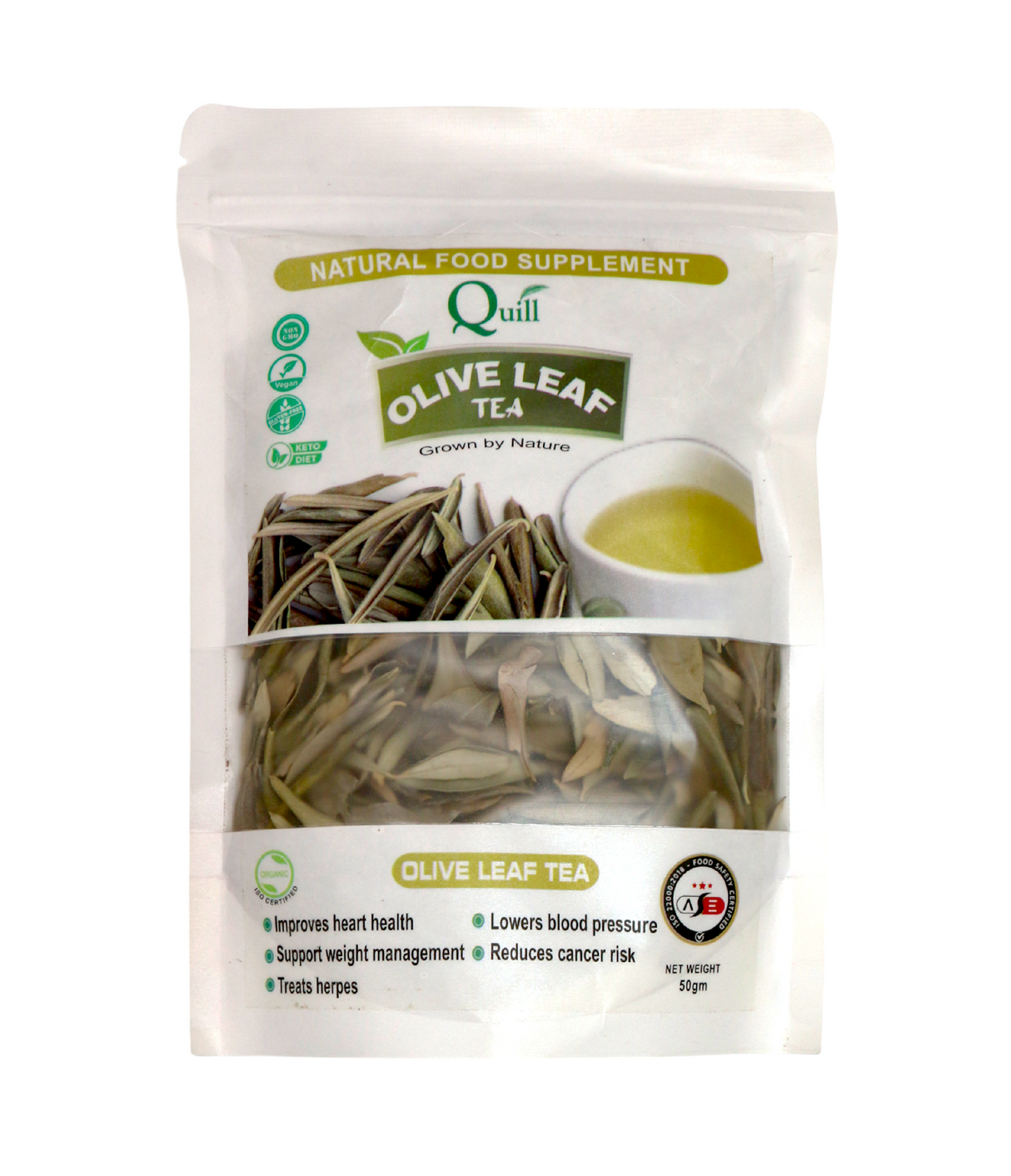 quill olive leaf tea 50g