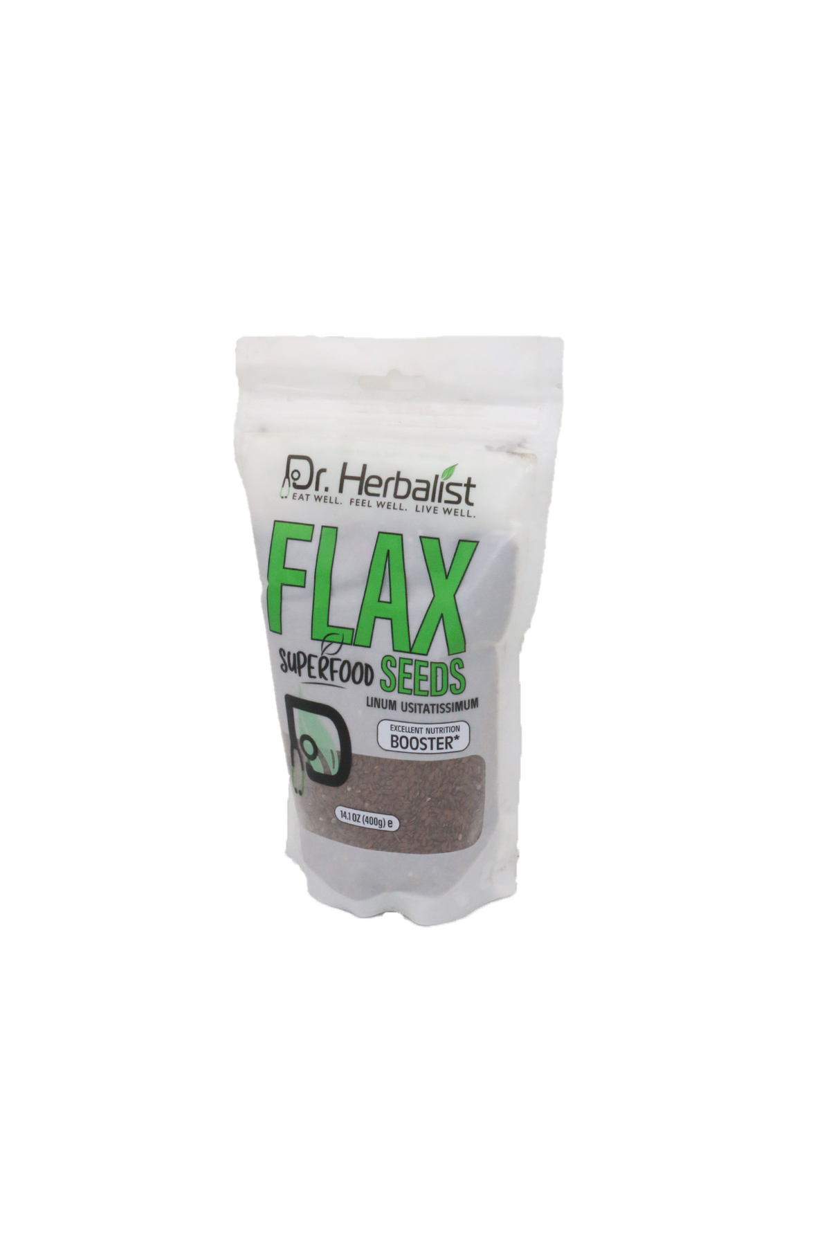 dr herbalist flax seeds 400g pouch