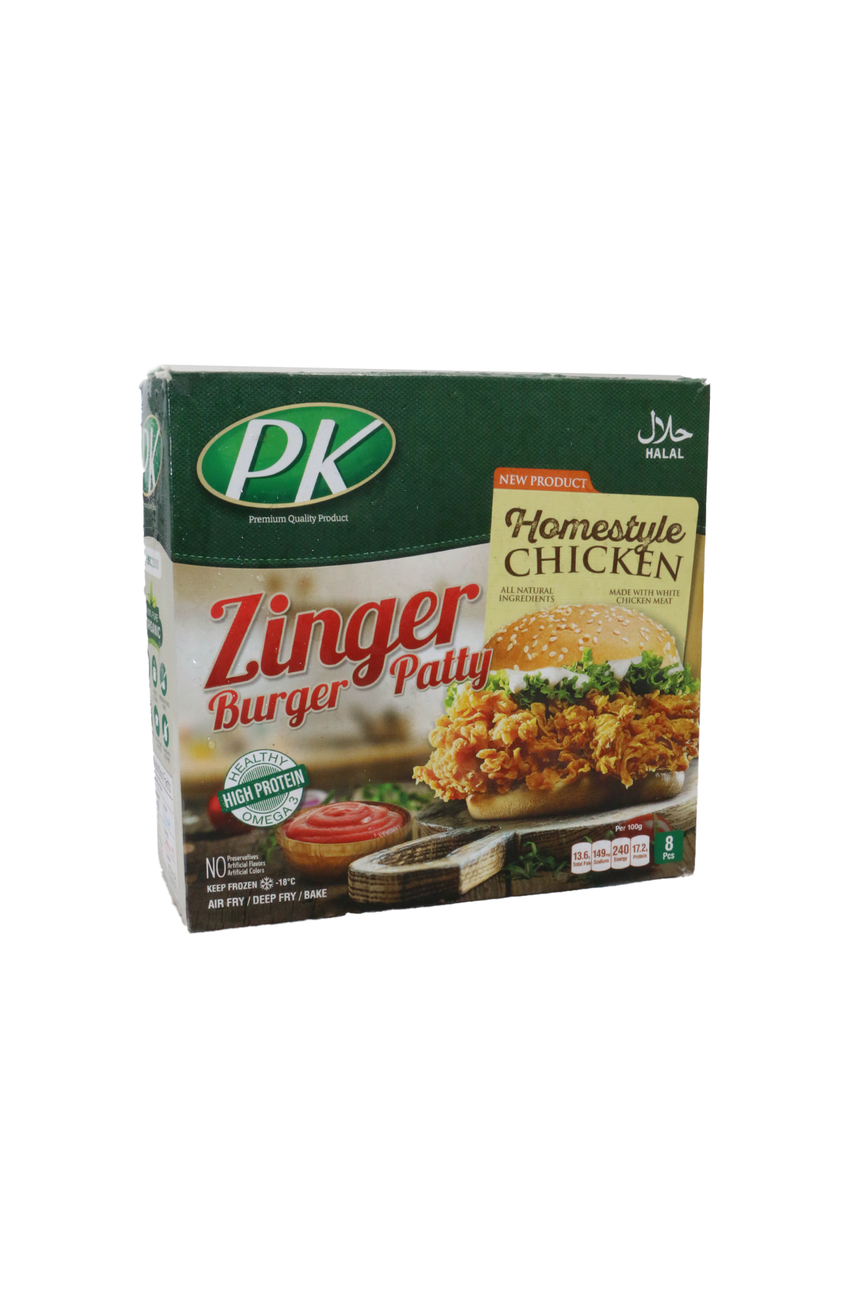 pk zinger burger patty 8pc