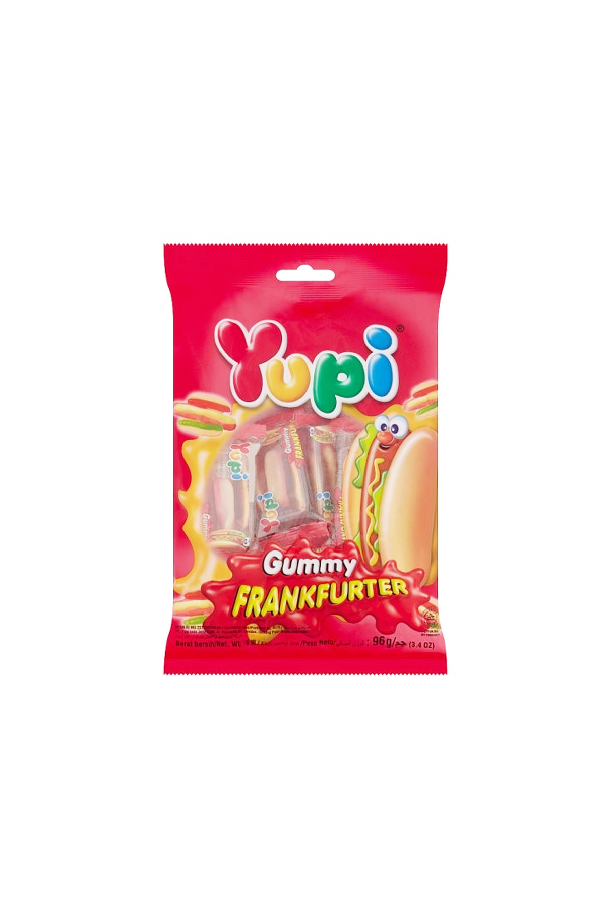 yupi gummy frankfurter jelly
