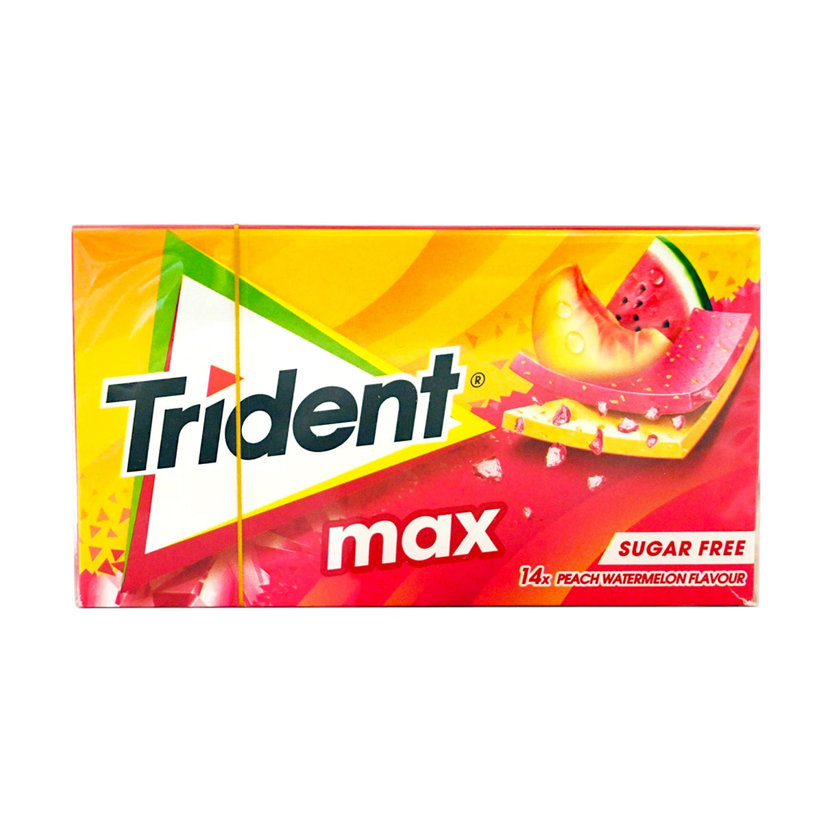 trident max gum peach watermelon 27g usa