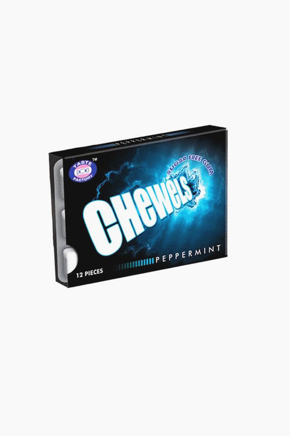 taste factory chewels peppermint gum 12pc