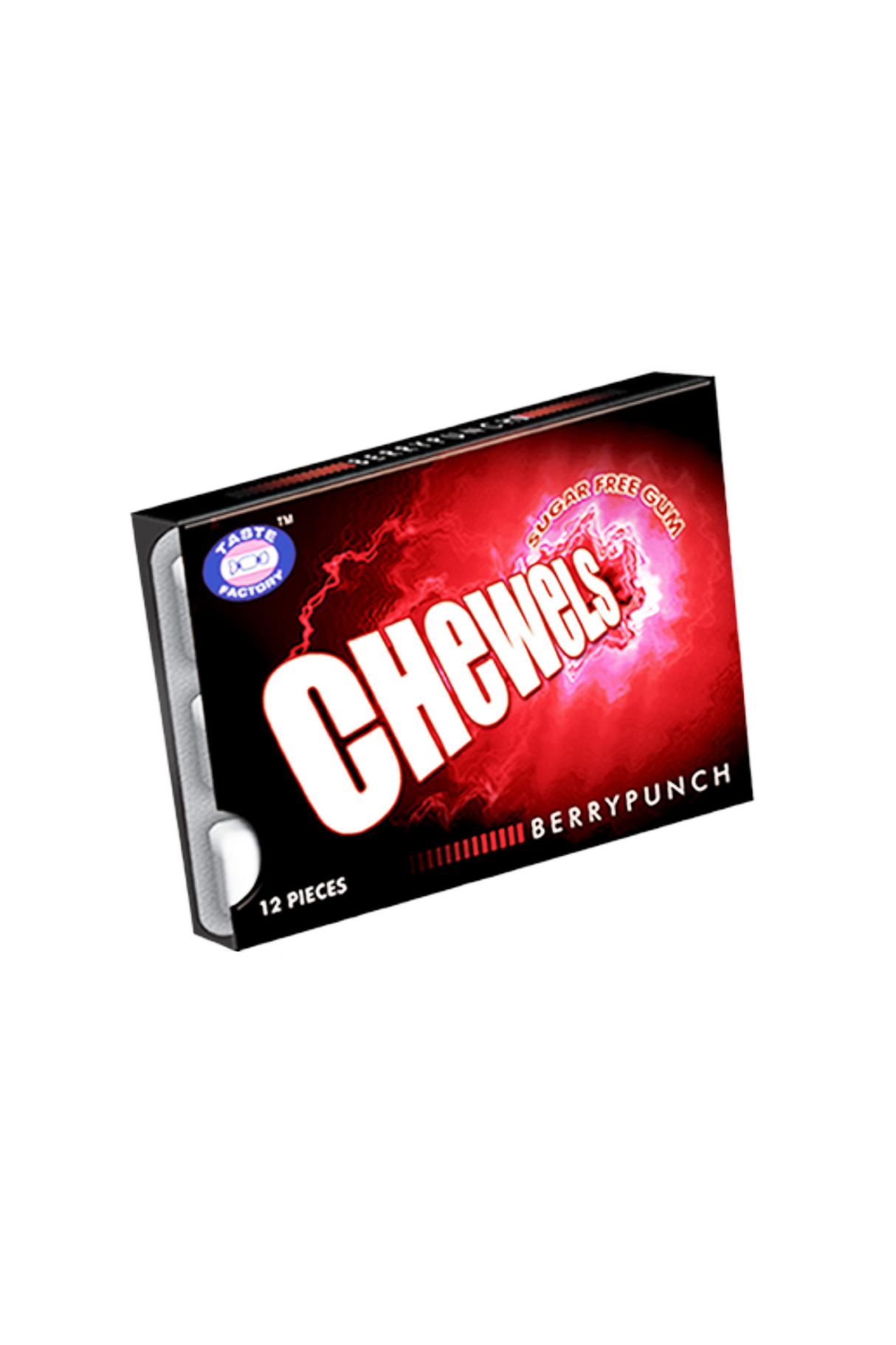 taste factory chewels berry punch gum 12pc