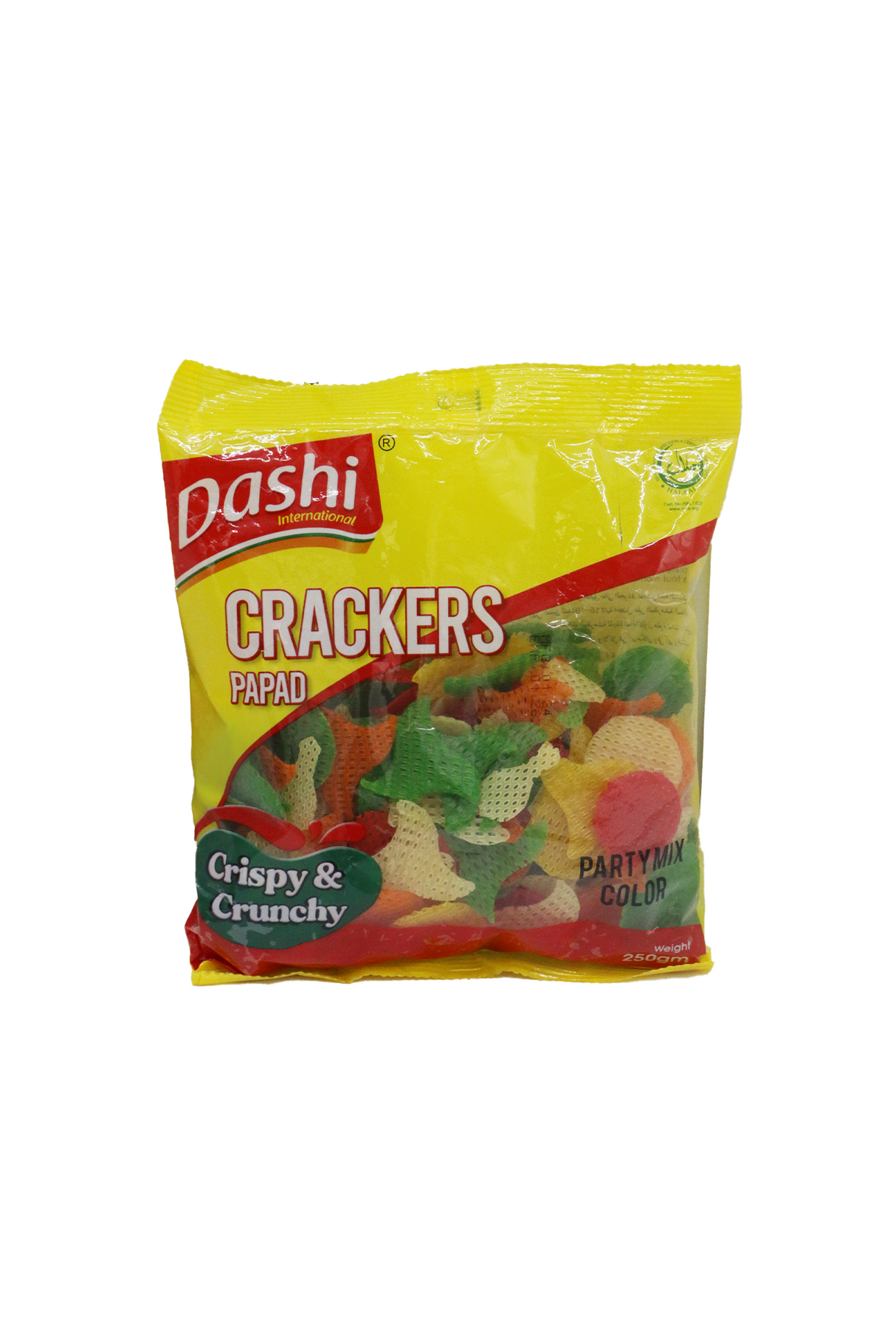 dashi crackers party mix colour papad 250g