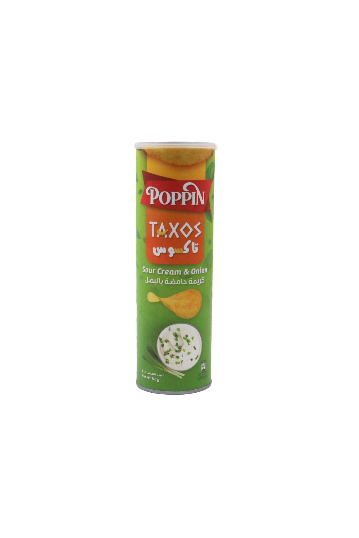 poppin chips sour cream & onion 110g uae