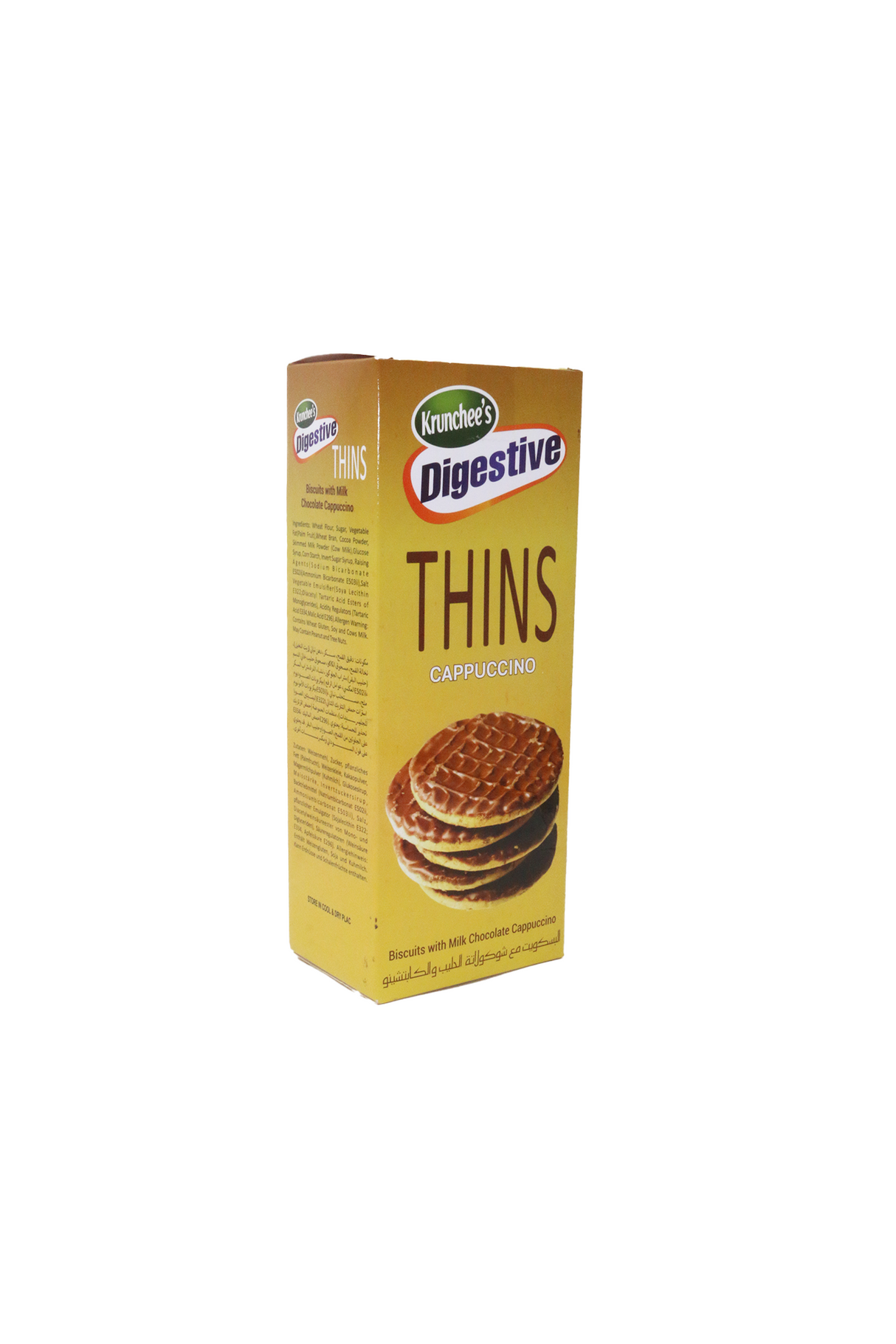 krunchees digestive thins biscuits cappuccino 120g