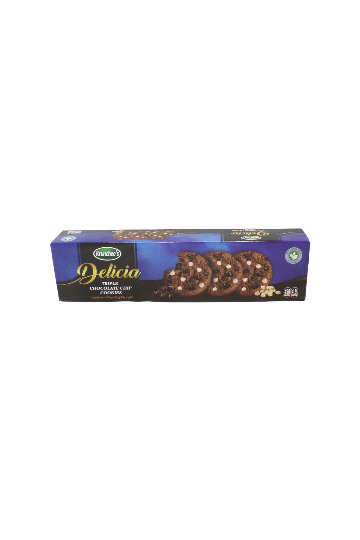 krunchees triple chocolate chip cookies 100g
