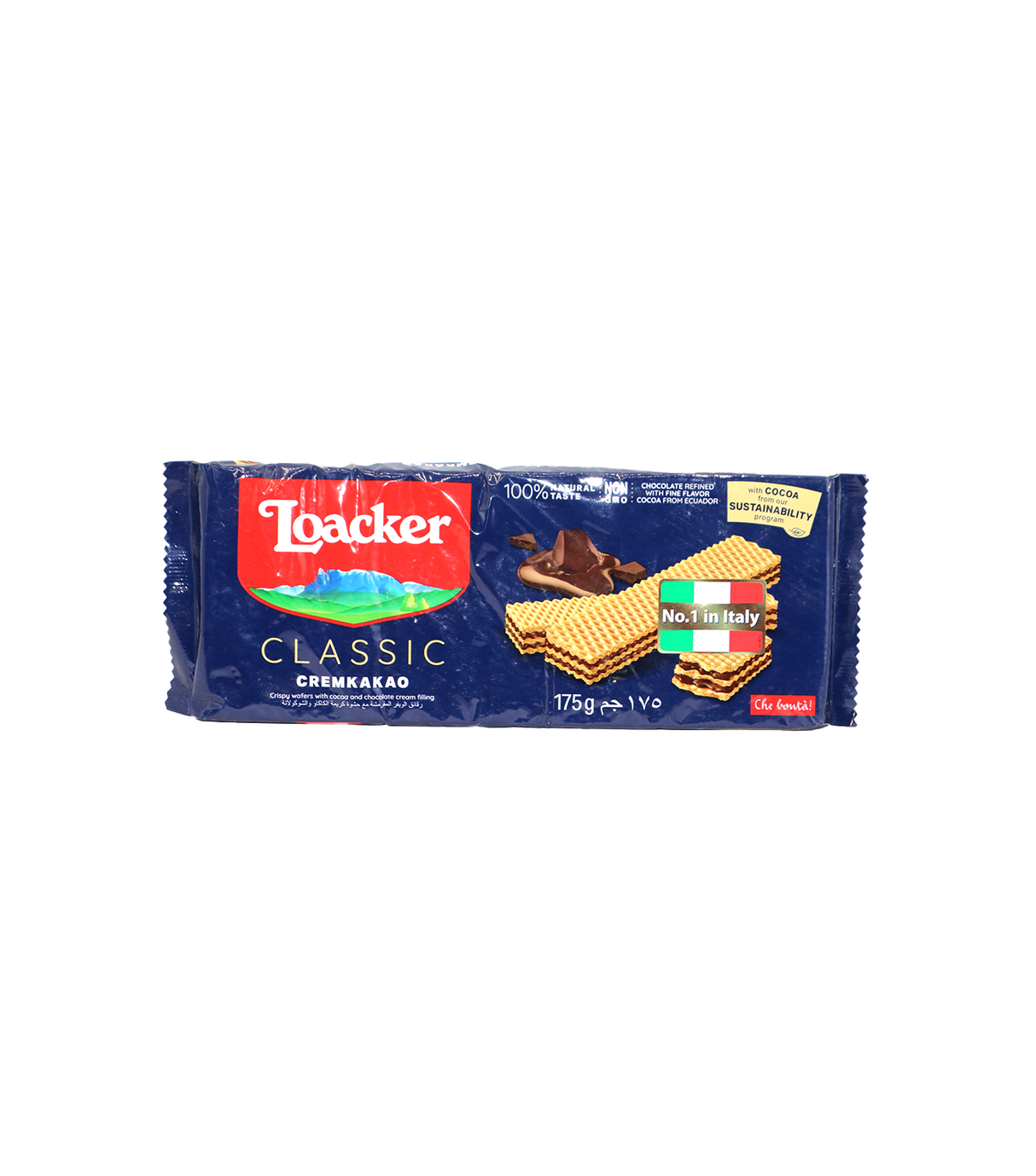 LOACKER WAFER WITH COCOA&CHOCOLATE CREAM FILLING 175g
