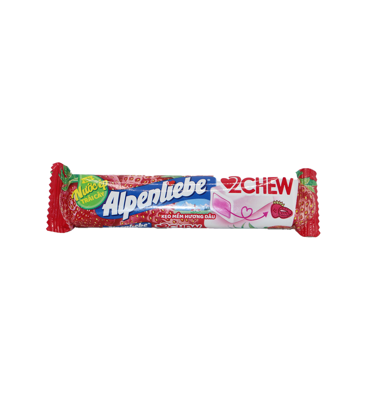 alpenliebe chew candy strawberry 24.5g vietnam