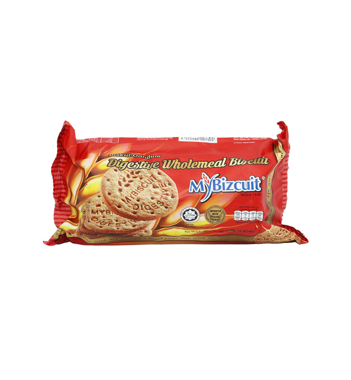 mybizcuit biscuit digestive wholemeal 250g malaysia