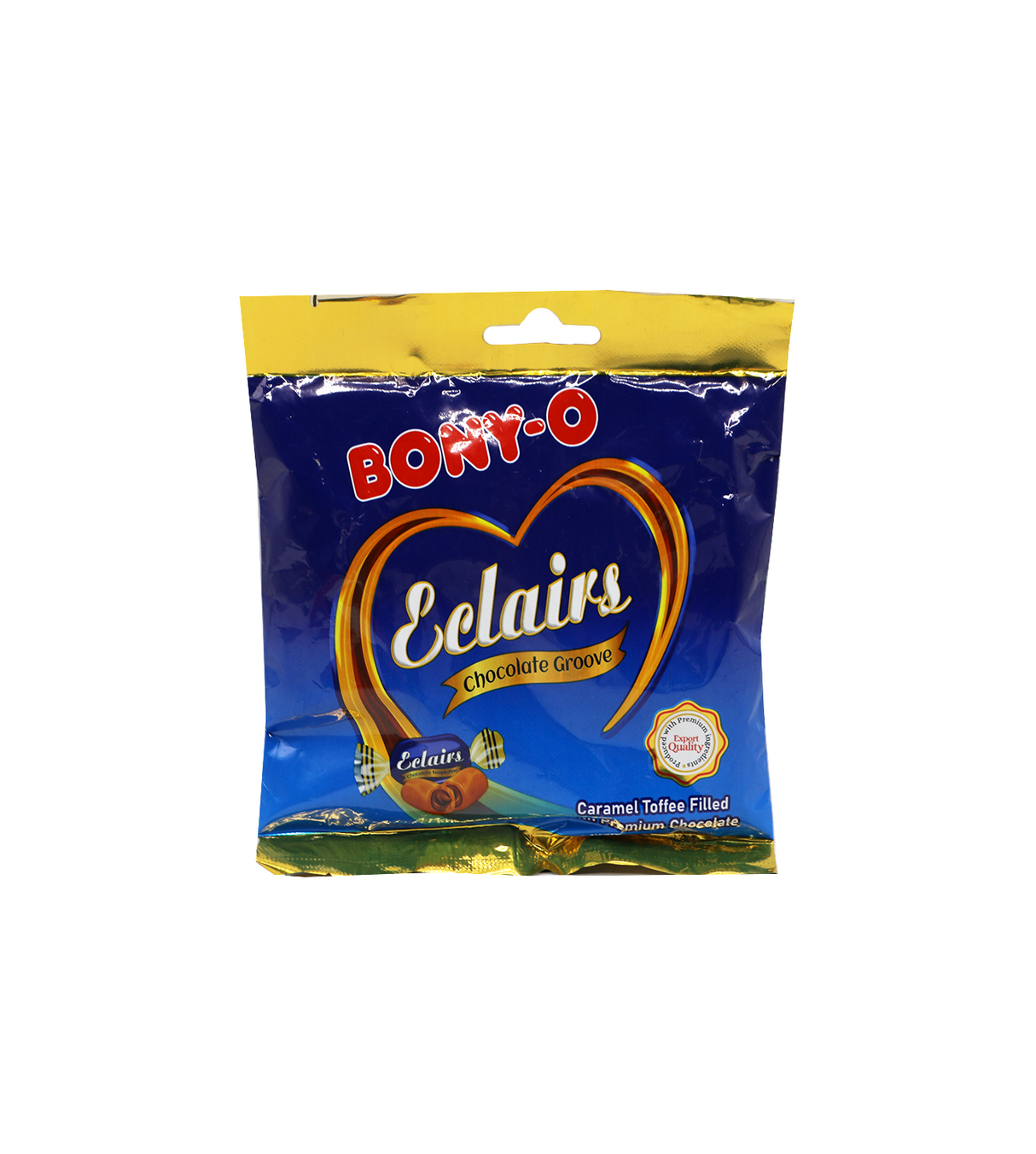 bony-o eclairs chocolate groove 105g pouch