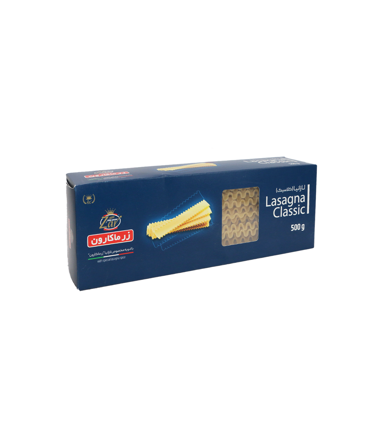 zar pasta lasagna pre cooked 500g