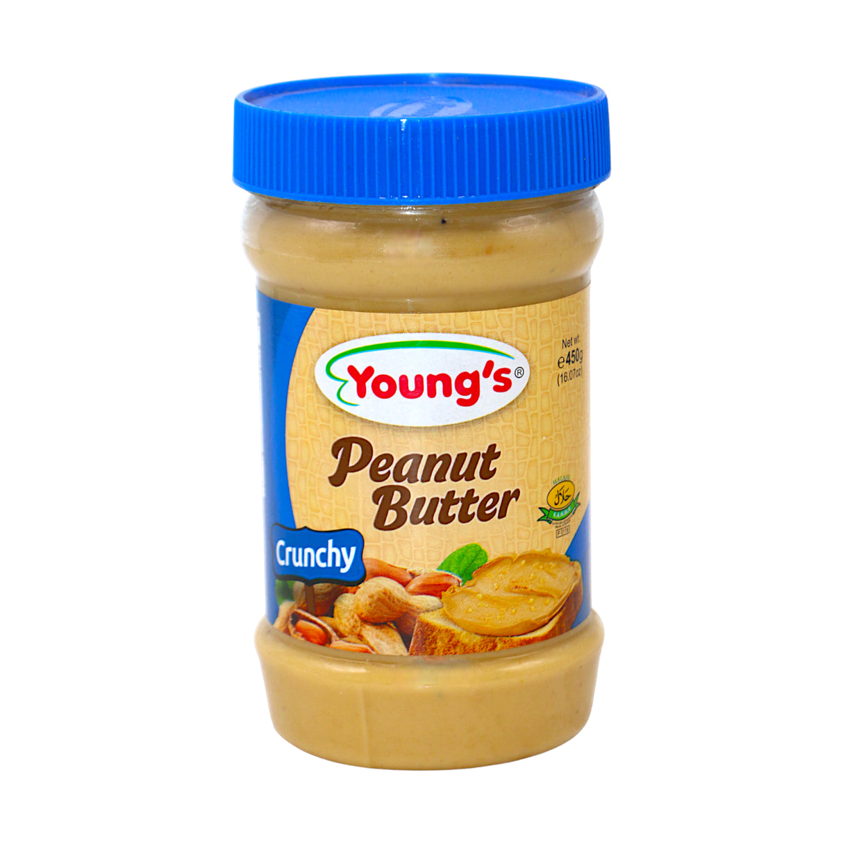 youngs peanut butter crunchy 450g