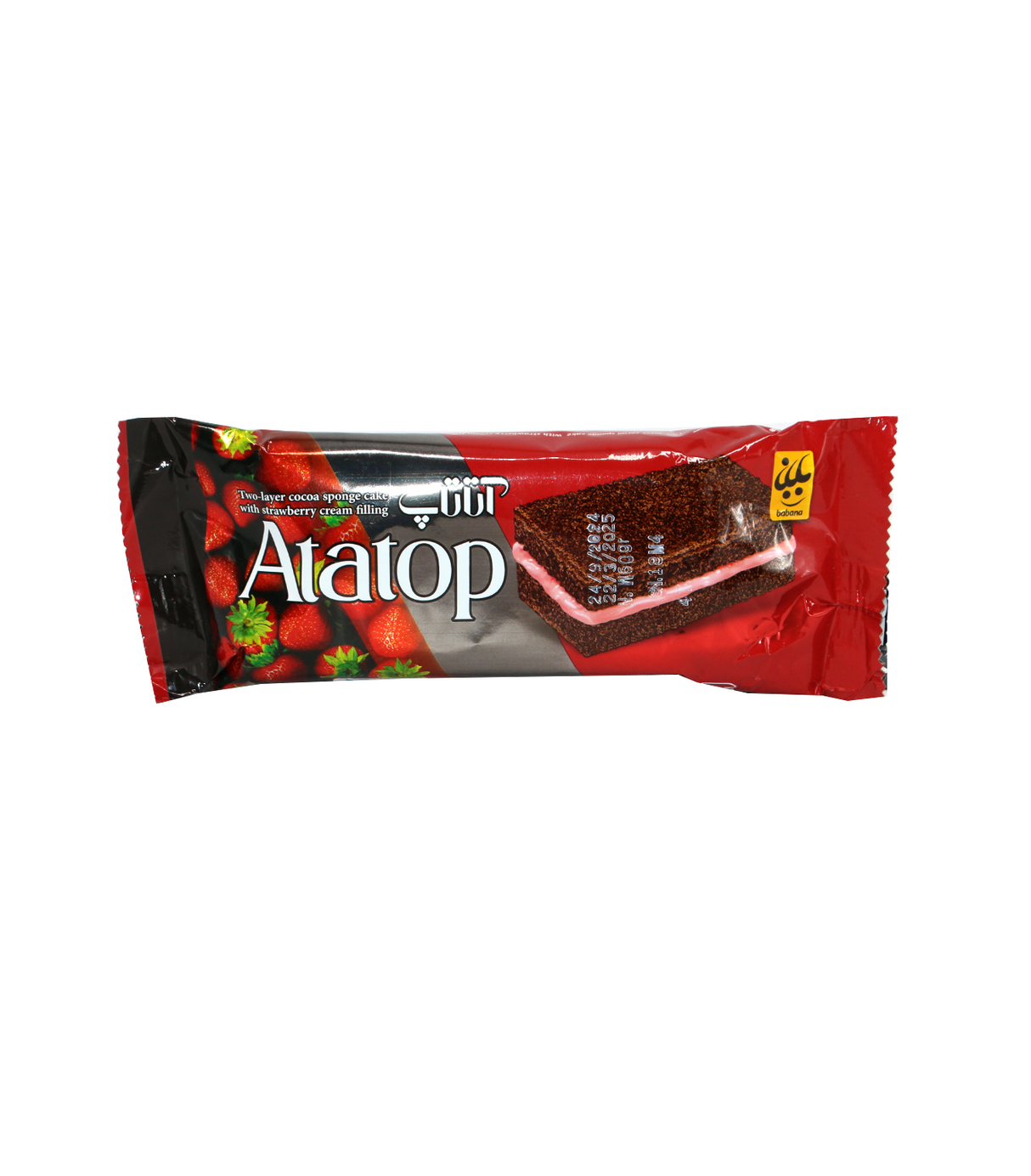 babana atatop cake strawberry cream 60g iran
