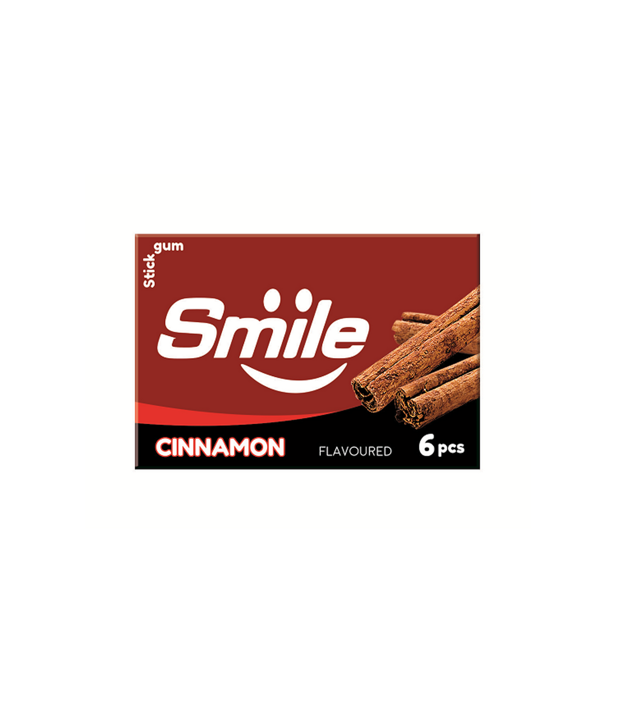 smile gum cinnamon 6pc 12g