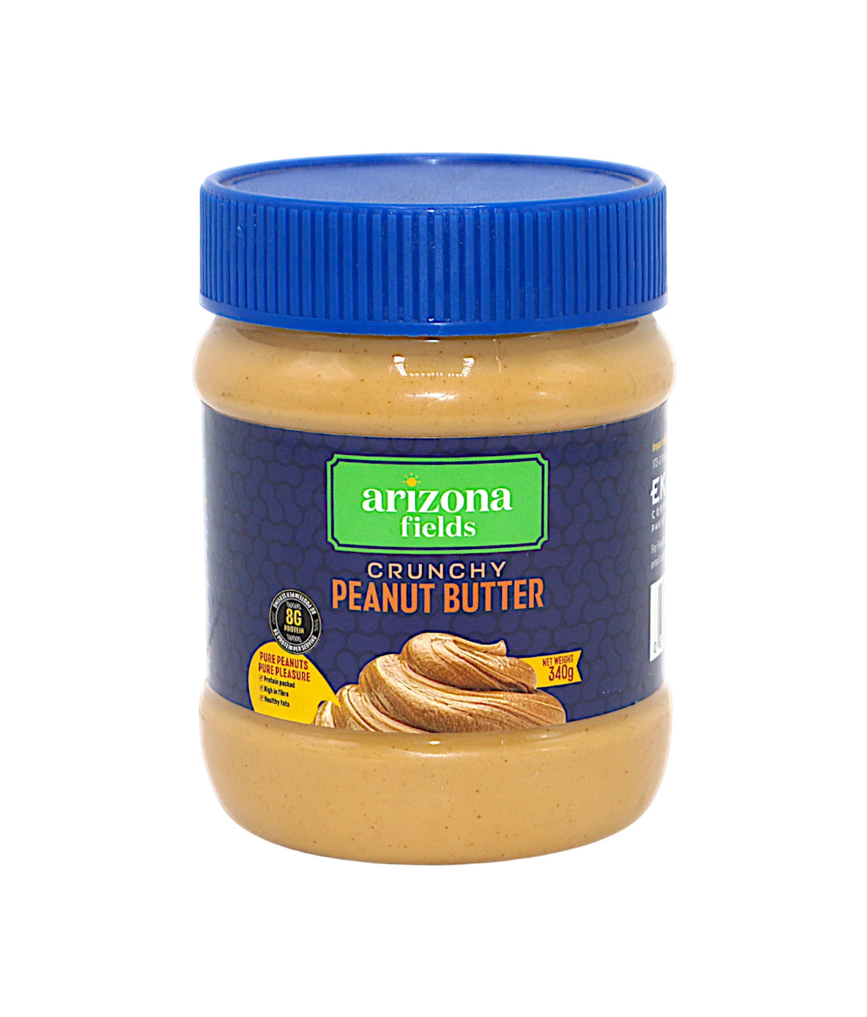arizona fields crunchy peanut butter 340g