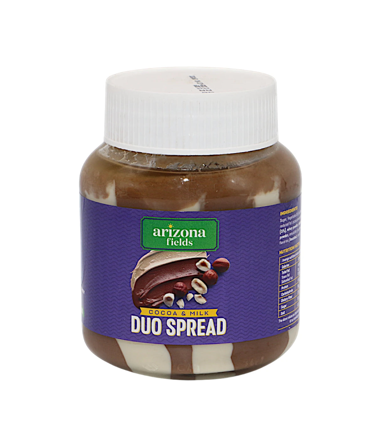 arizona fields cocoa & milk duo spread 350g