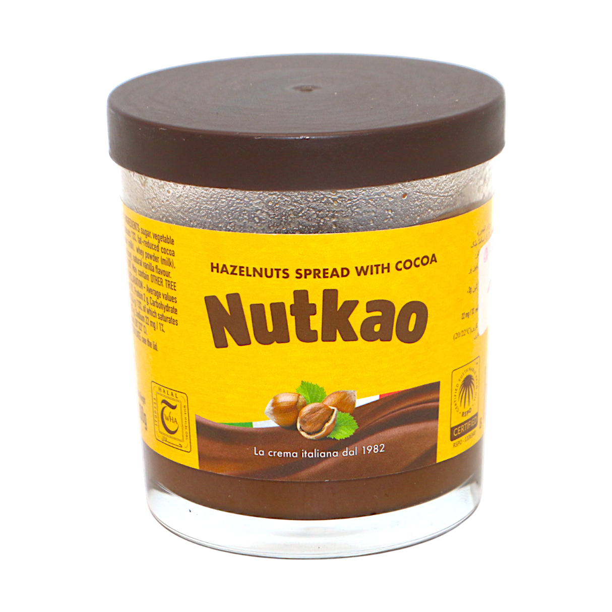 nutkao hazelnut spread with cocoa 200g italy