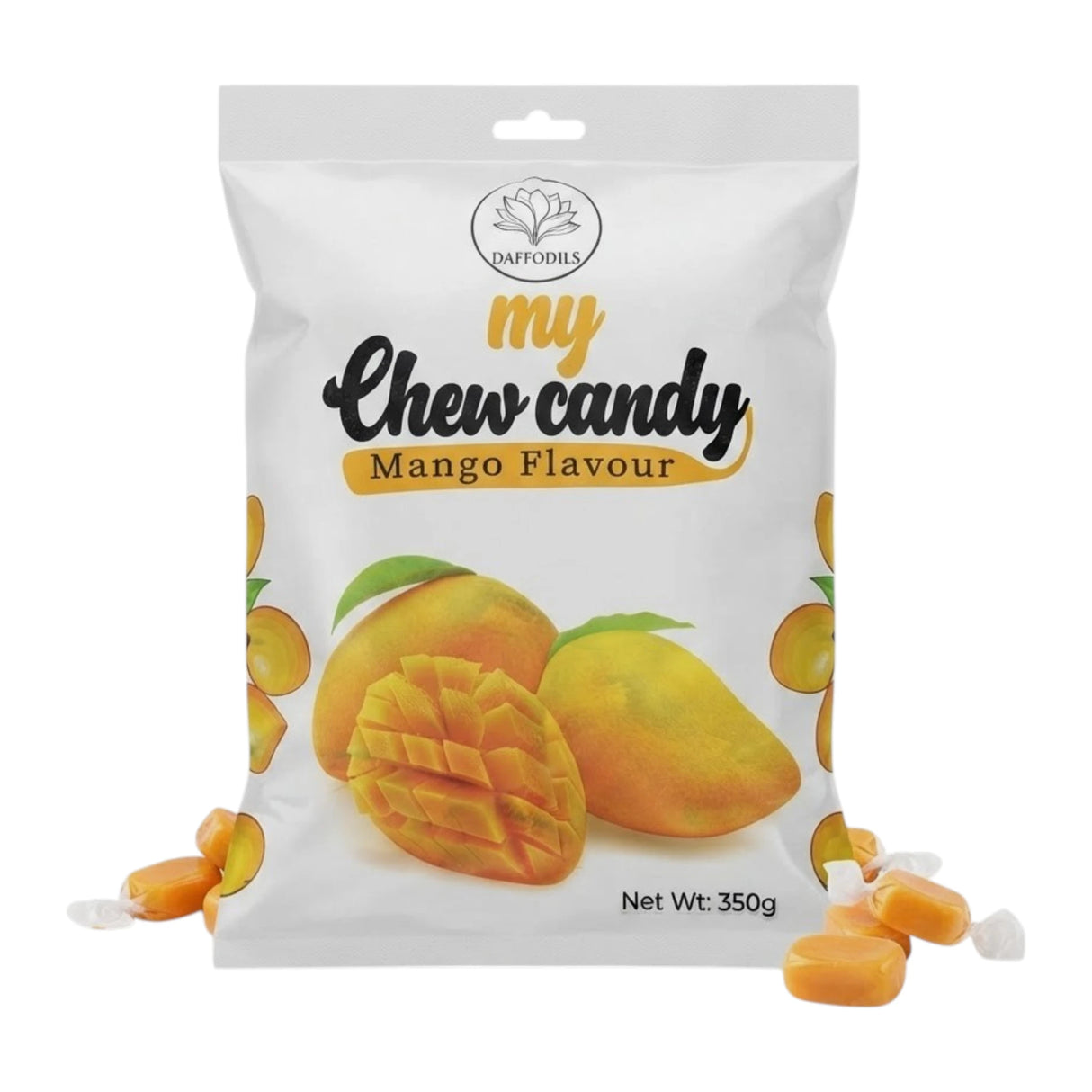 daffodils my chew candy mango 350g prc