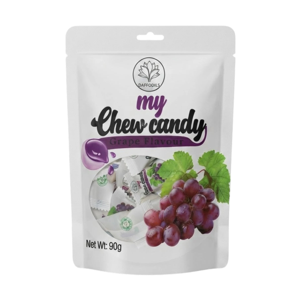 daffodils my chew candy grape 90g prc