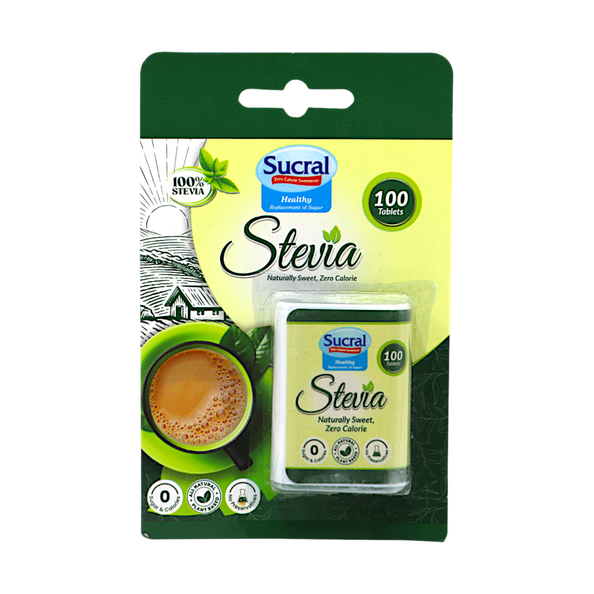 sucral stevia sweetener 100 tablets