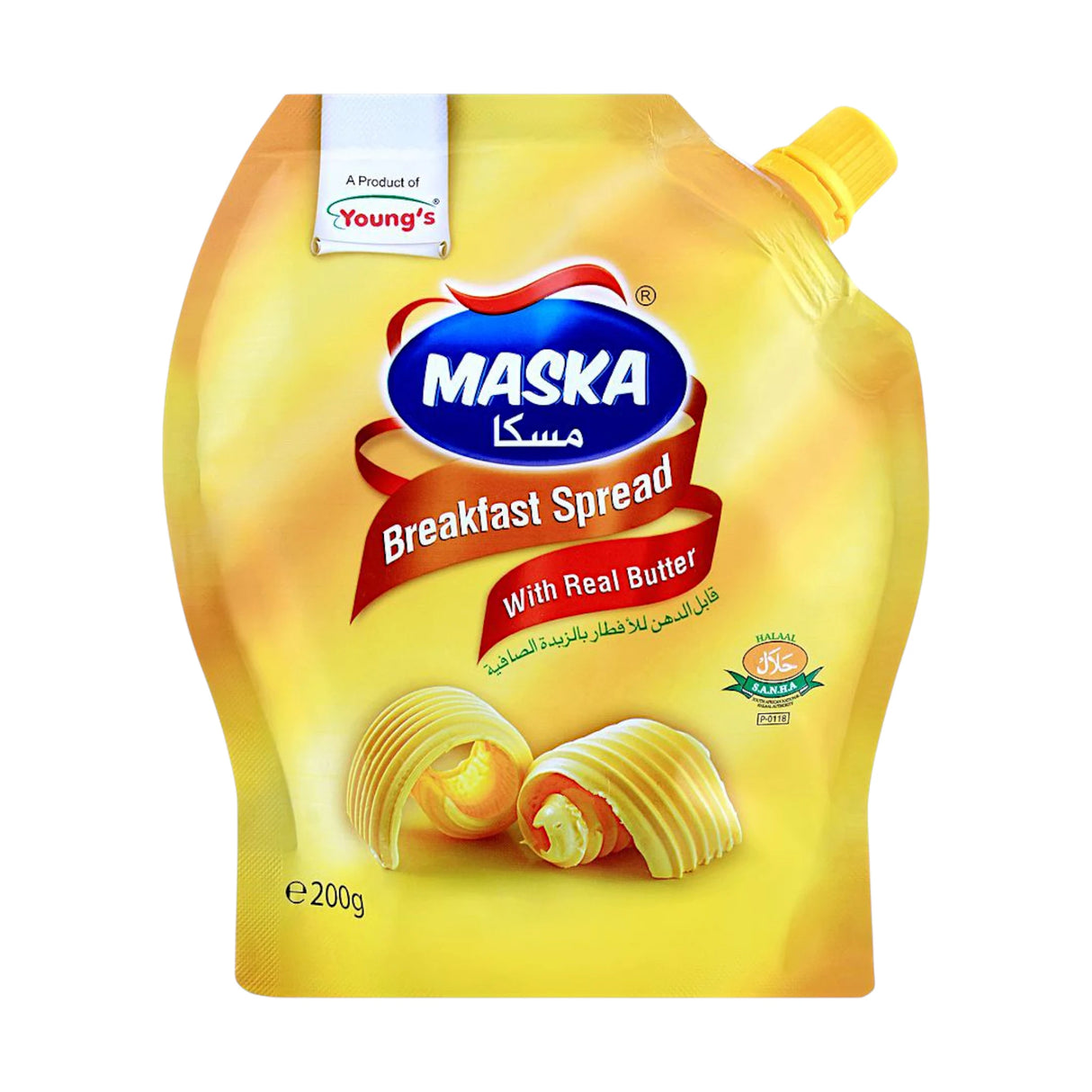 youngs maska breakfast spread 200g pouch