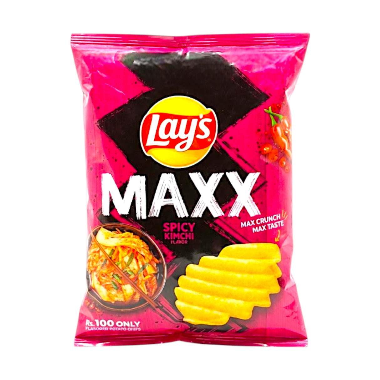 lays maxx spicy kimchi 100rs