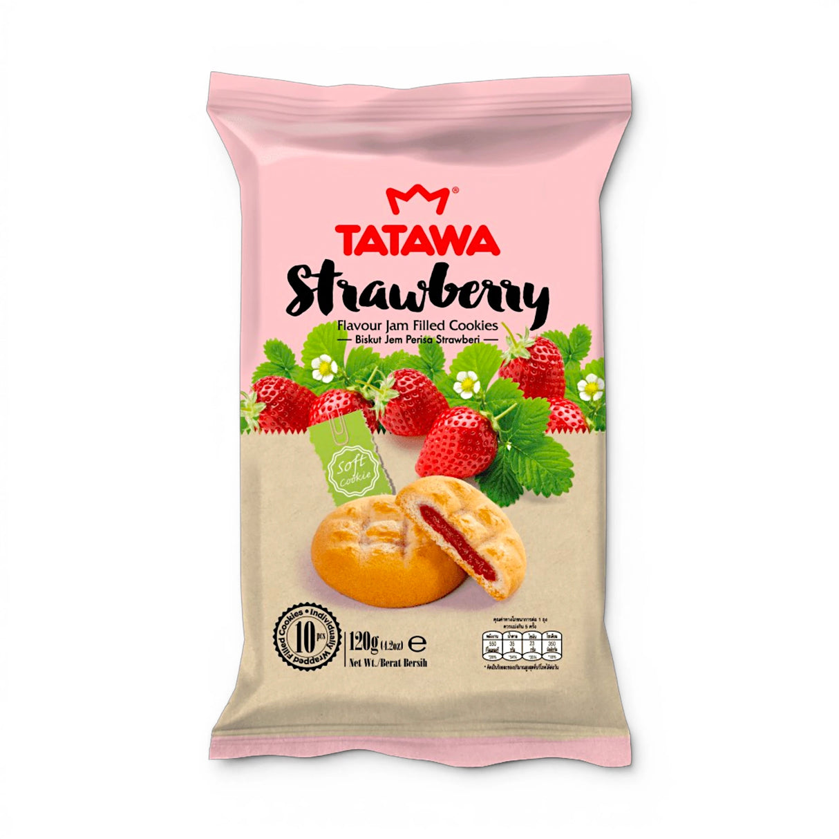 tatawa cookies strawberry 120g malaysia