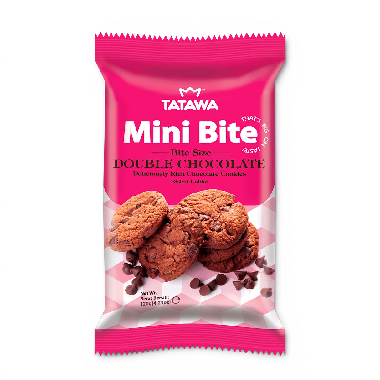 tatawa cookies double chocolate mini bite 120g malaysia