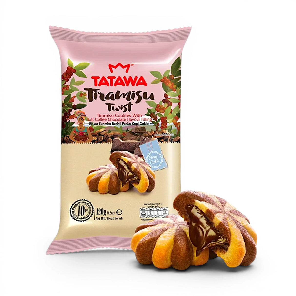 tatawa cookies tiramisu twist 120g malaysia