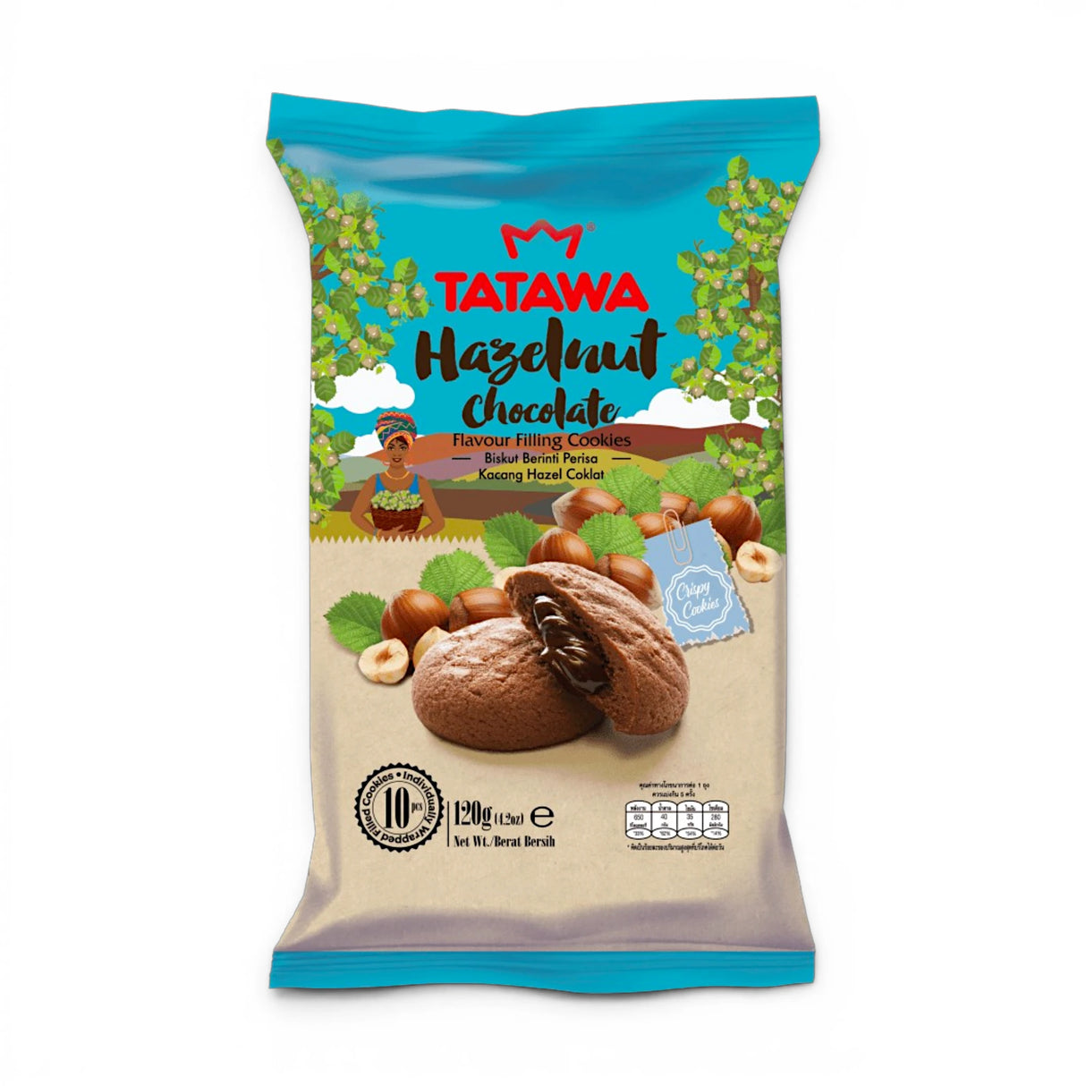 tatawa cookies hazelnut chocolate 120g malaysia
