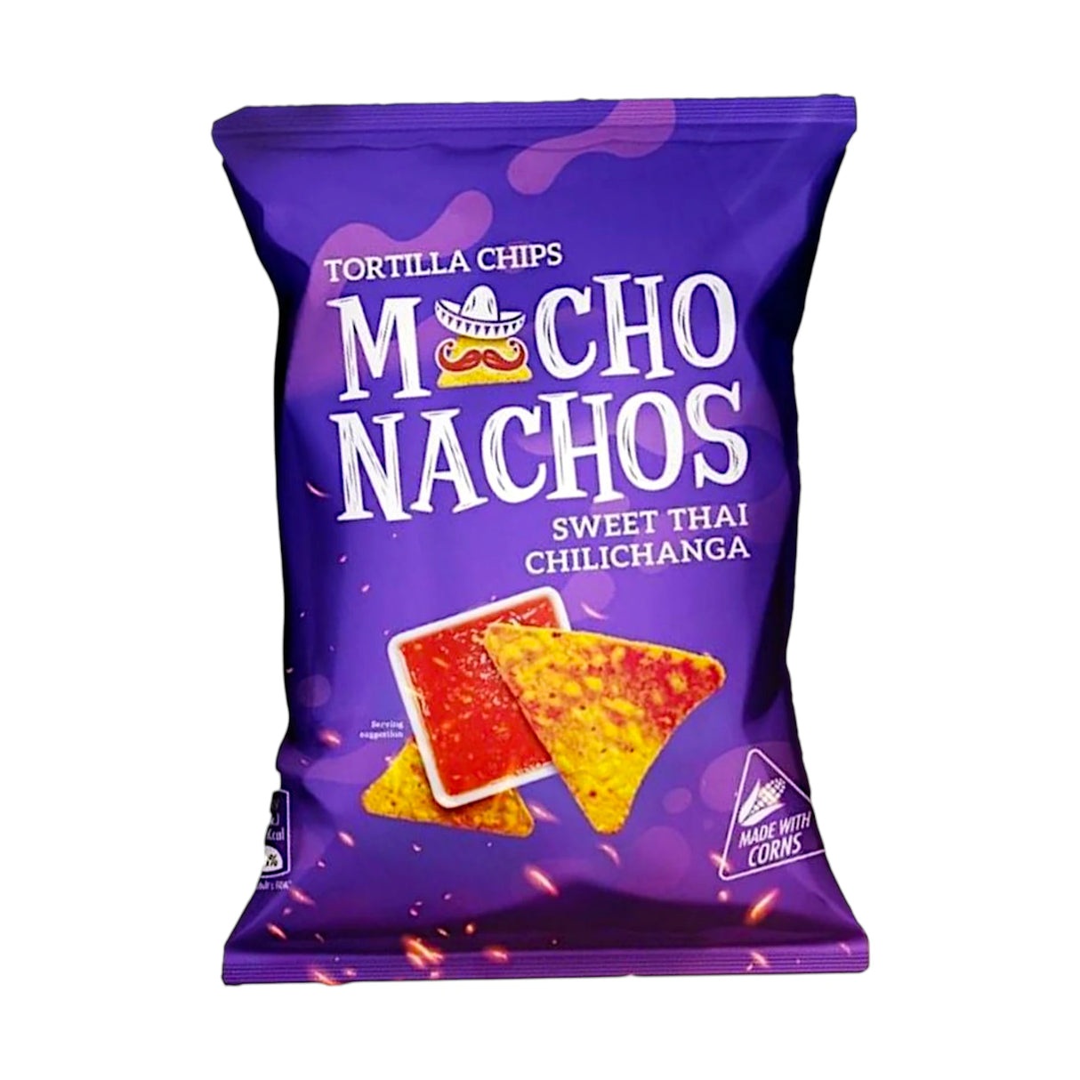 macho nachos tortilla chips sweet thai chilichanga 38g 80rs