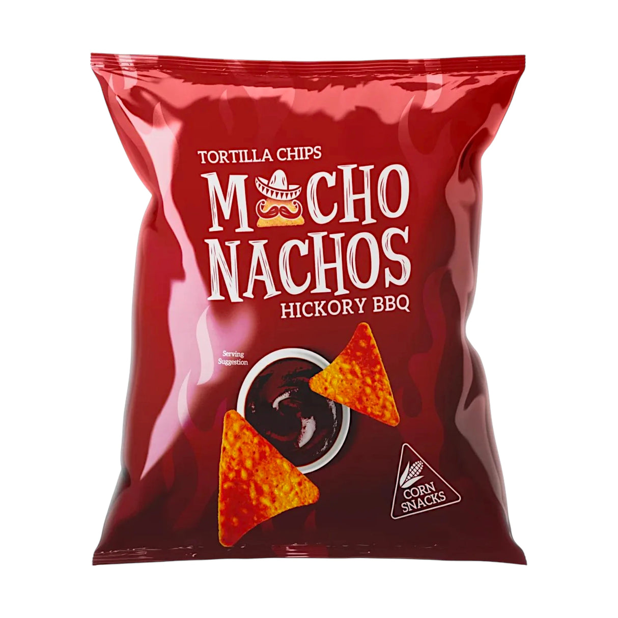 macho nachos tortilla chips hickory bbq 80rs
