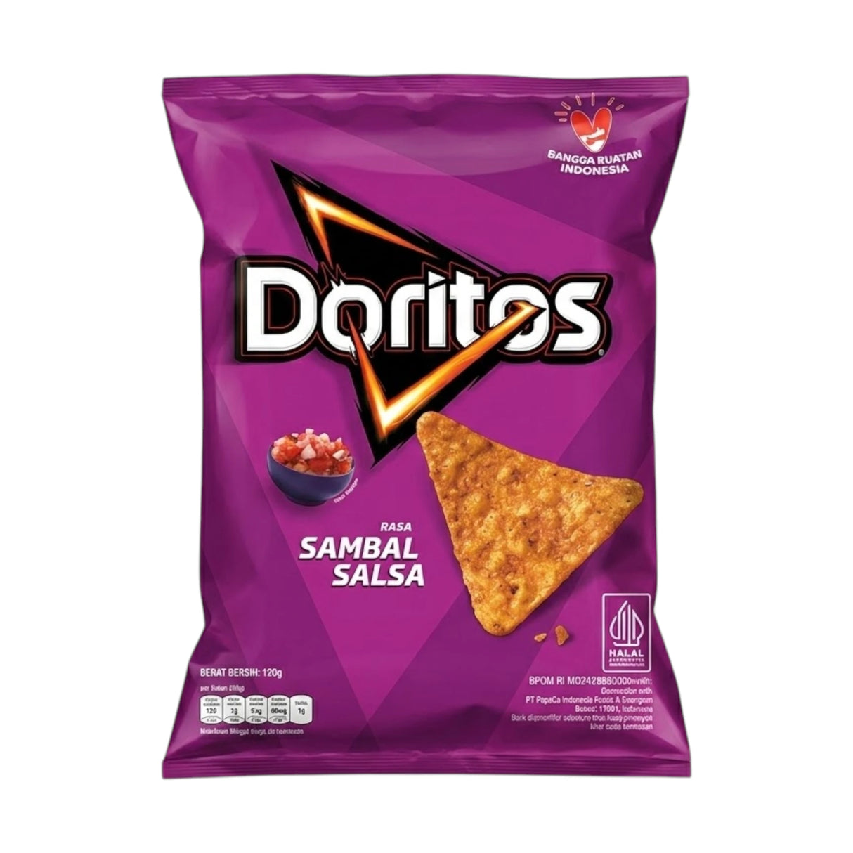 doritos chips sambal salsa 120g indonesia