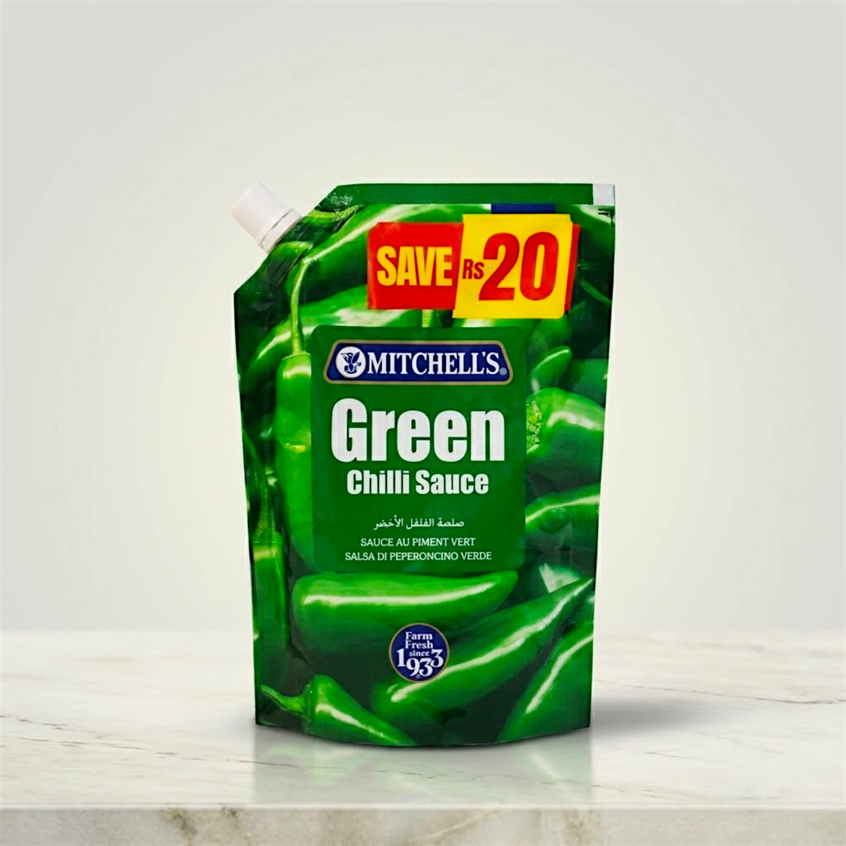 mitchells sauce green chilli 400g