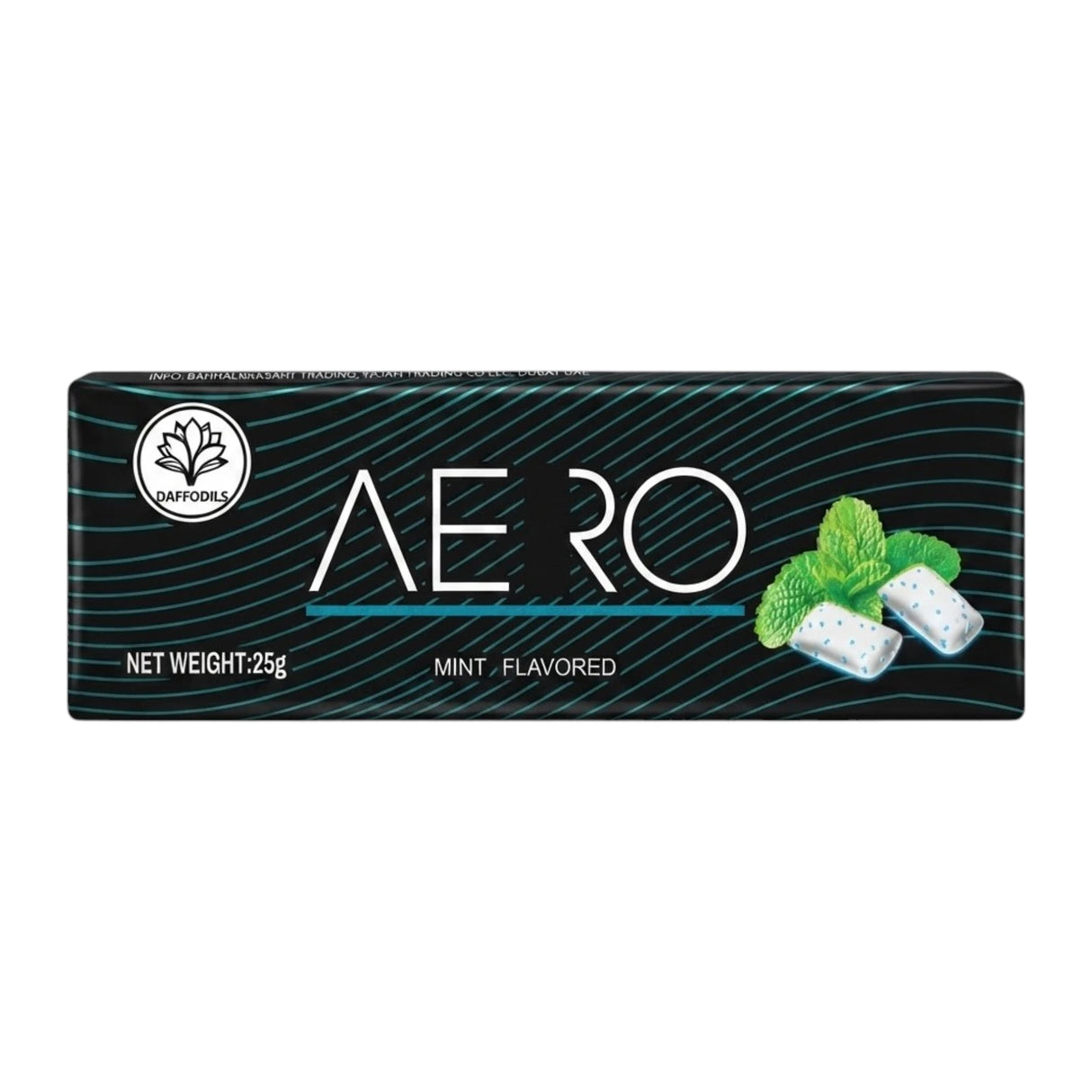 daffodils aero bubble gum mint 25g p.r.c