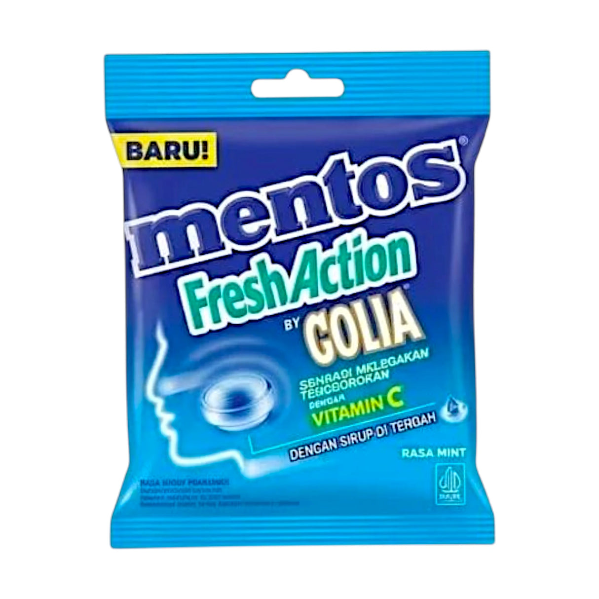mentos candy fresh action golia mint 100.8g indonesia