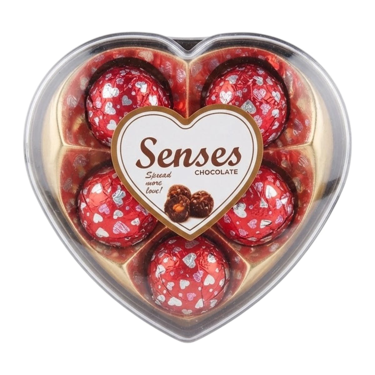 senses chocolate heart red t5 62.5g uae