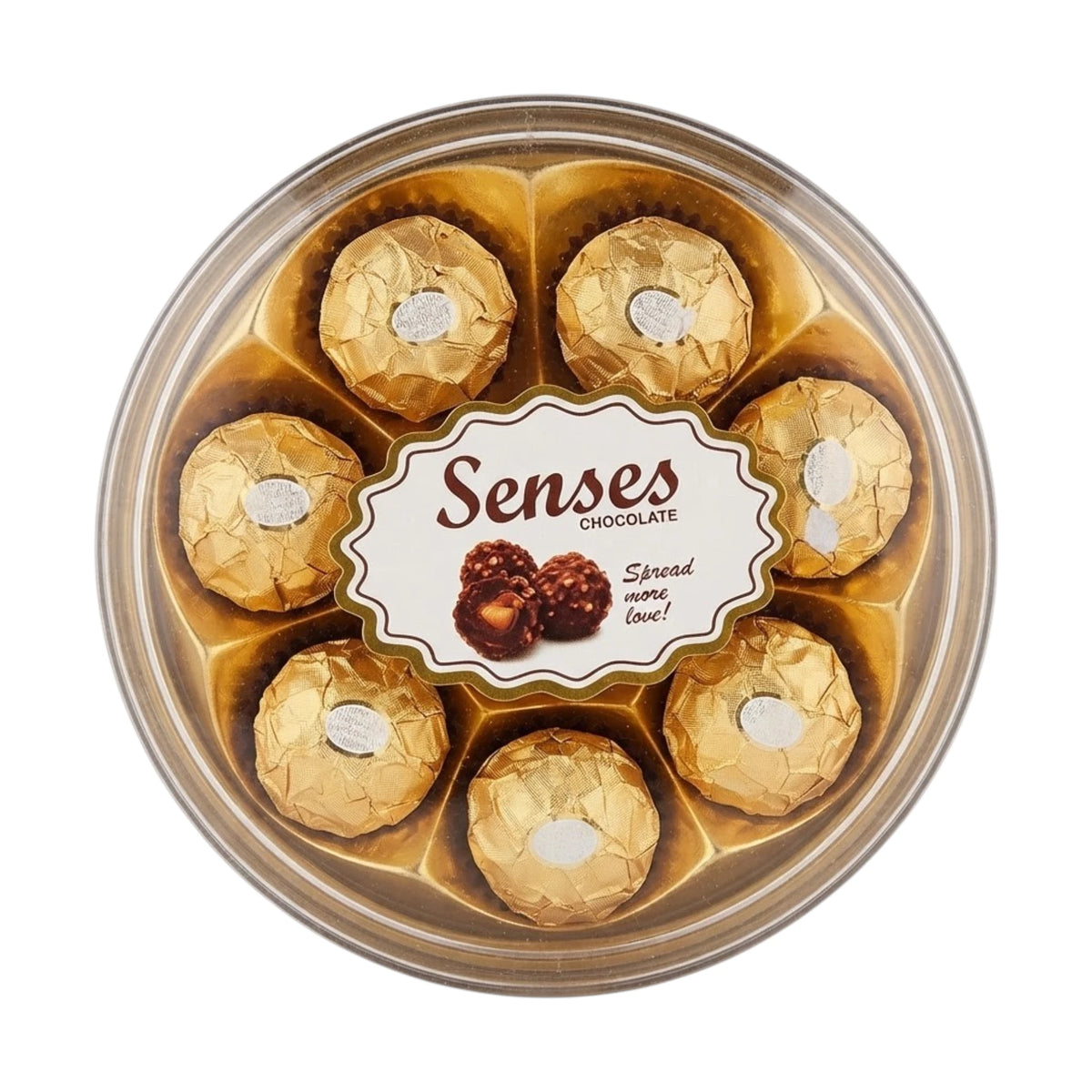 senses chocolate round gold t8 100g uae